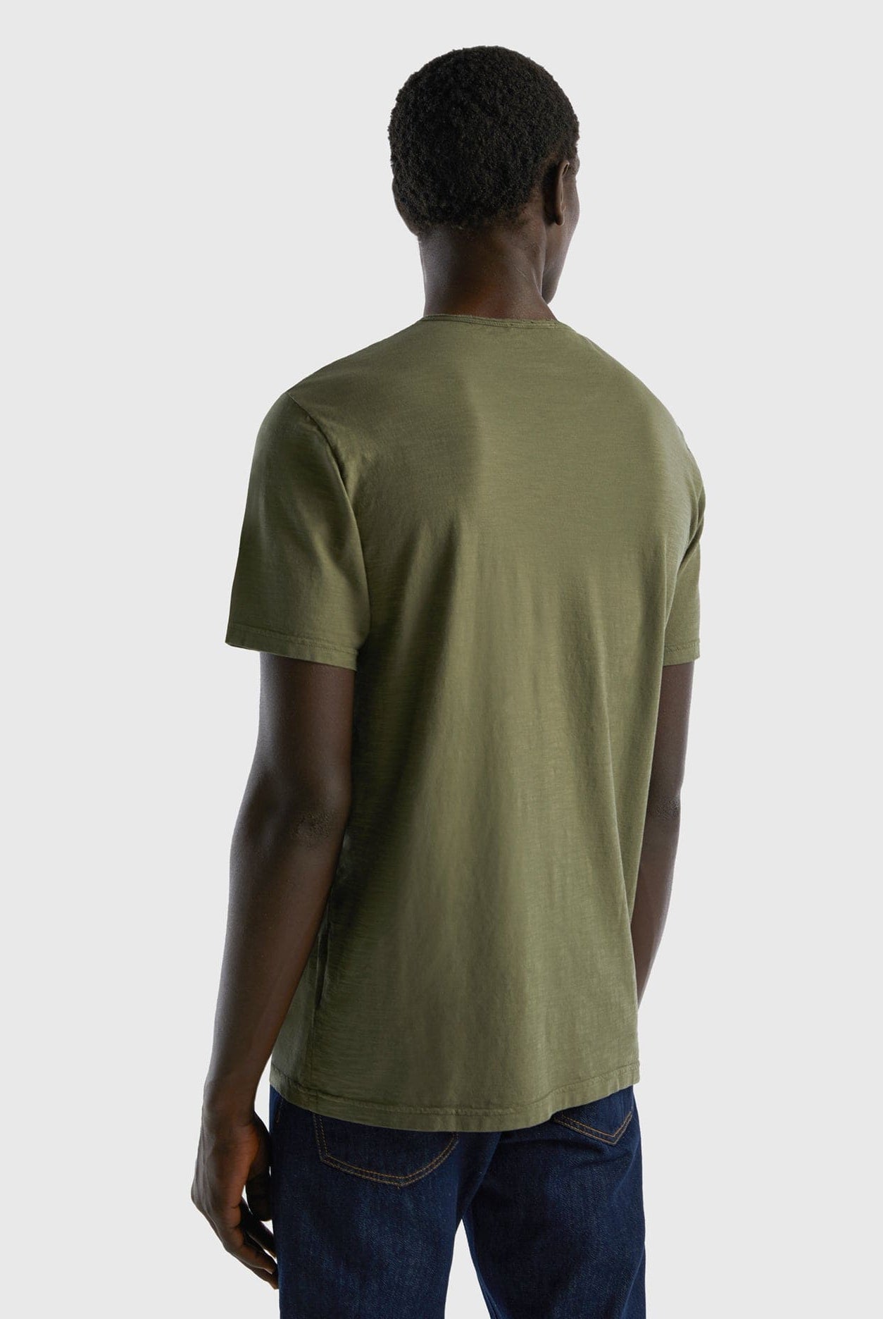 يونايتد كولورز اوف بينيتون تي شيرت من القطن نص كم رجالي