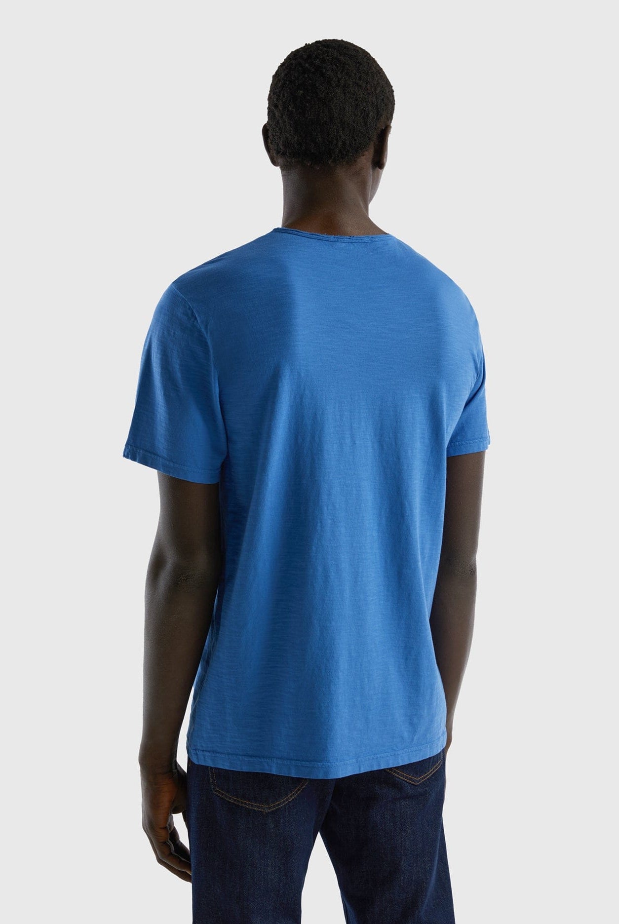 يونايتد كولورز اوف بينيتون تي شيرت من القطن نص كم رجالي