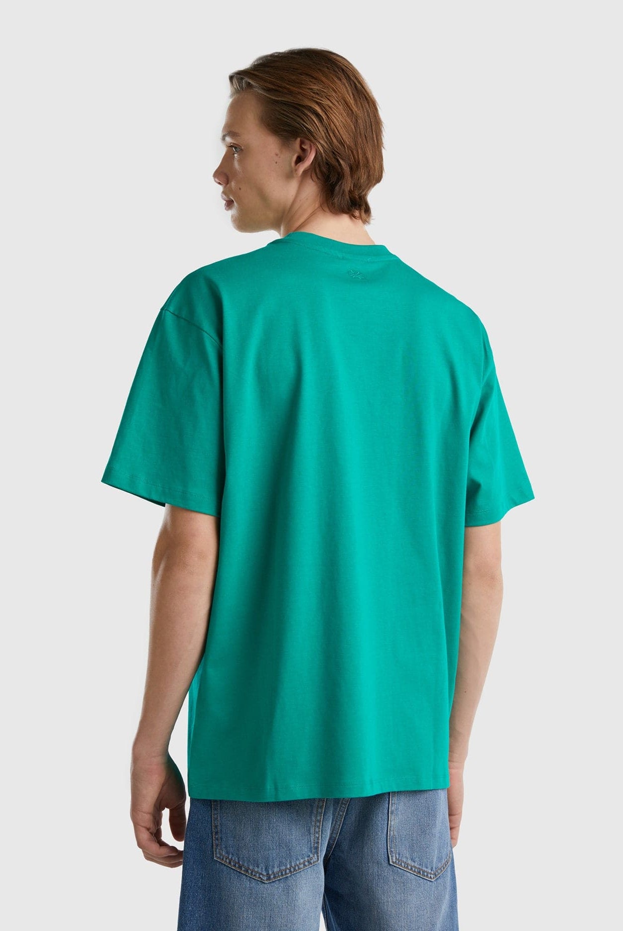 يونايتد كولورز اوف بينيتون تيشيرت بطبعة فواكه أمامية نص كم رجالي