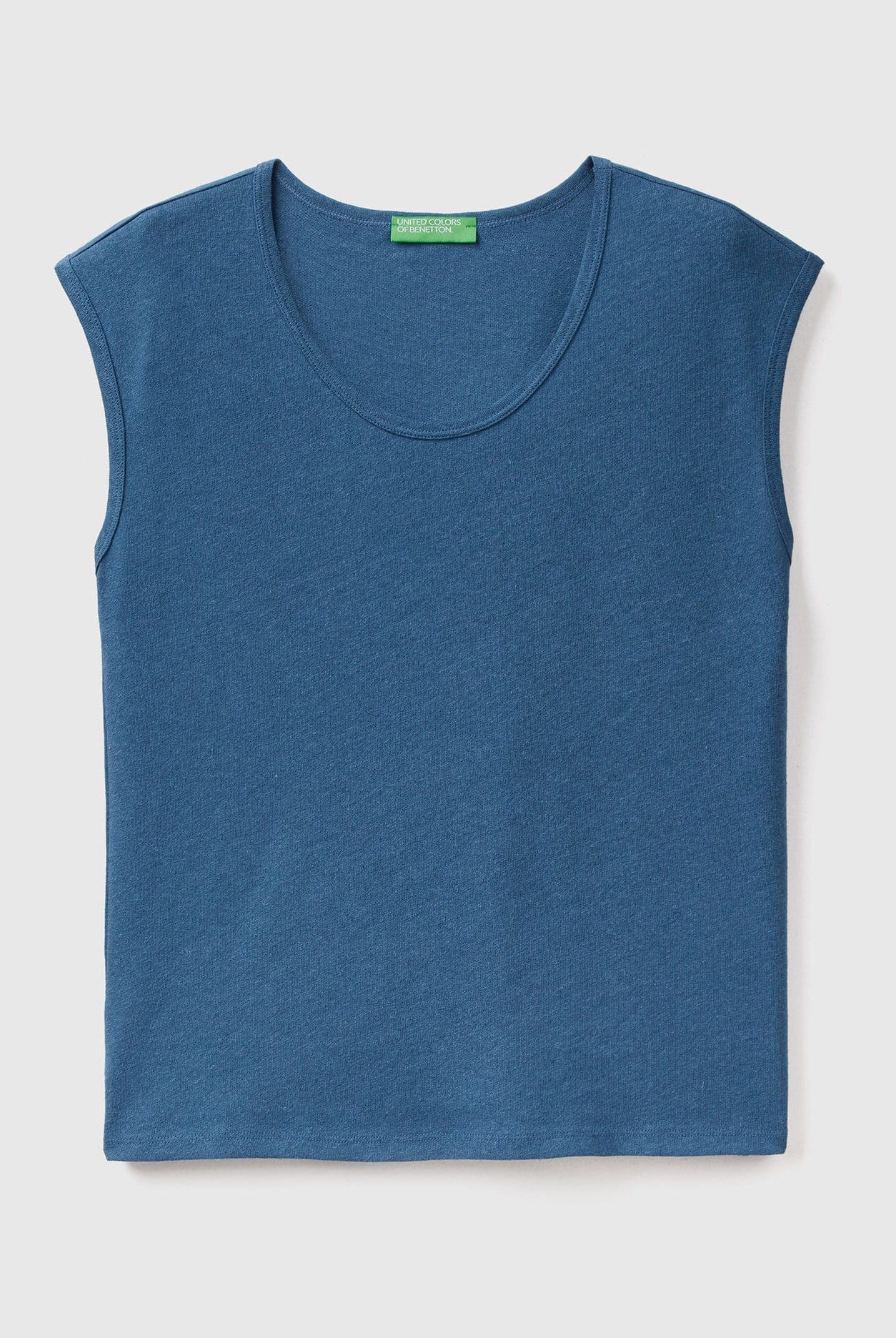 يونايتد كولورز اوف بينيتون تانك توب خفيف بخليط الكتان