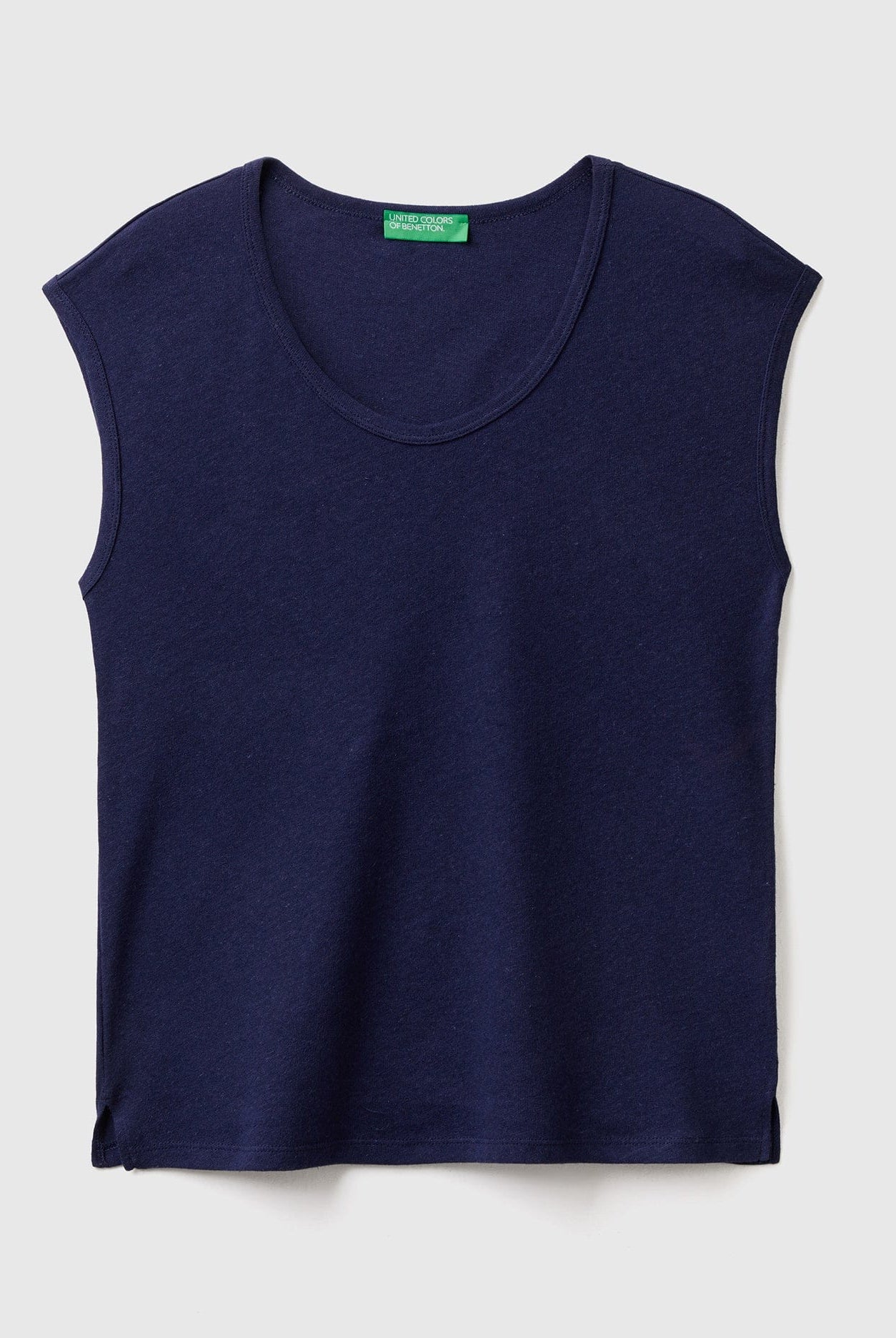 يونايتد كولورز اوف بينيتون تانك توب خفيف بخليط الكتان