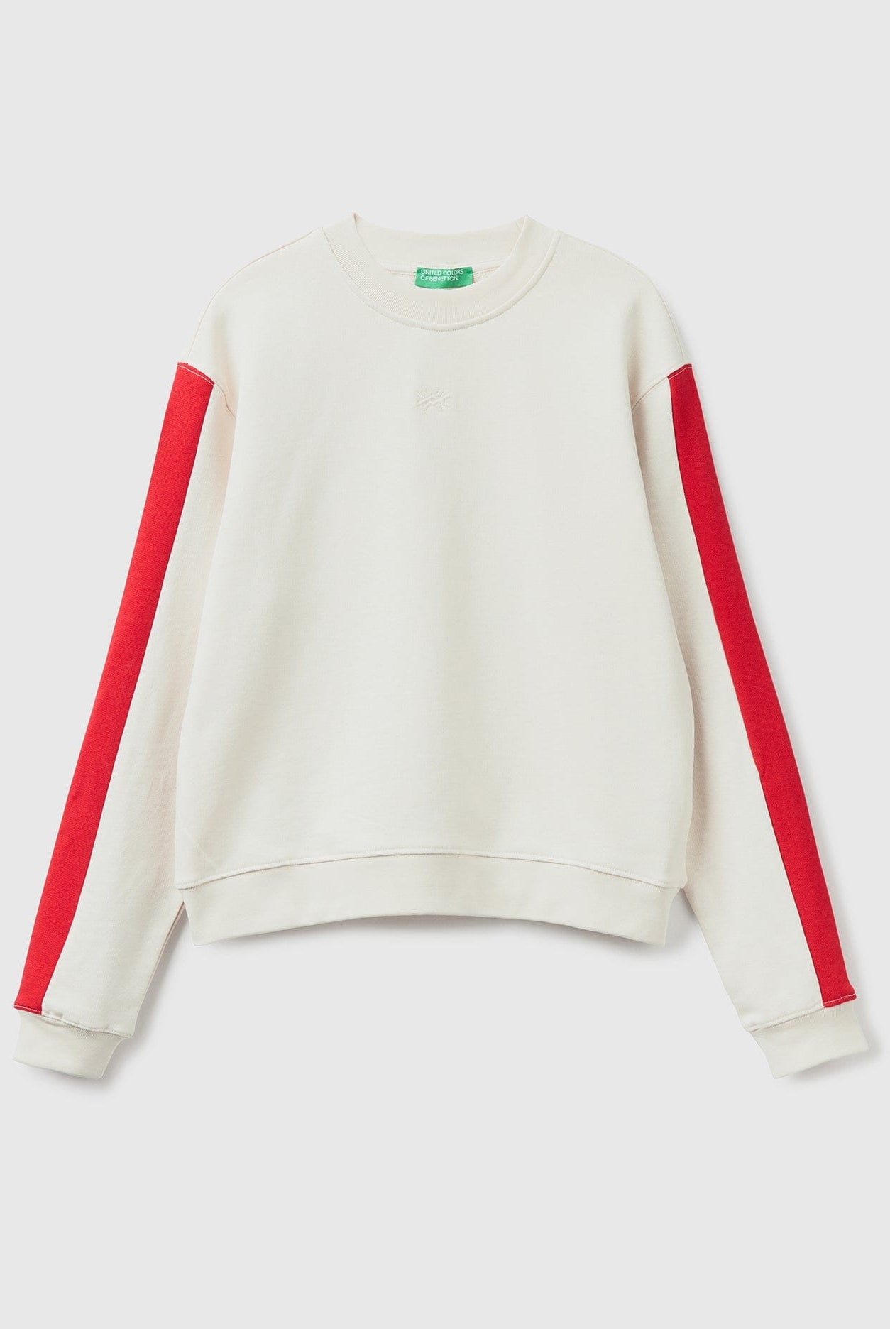 يونايتد كولورز اوف بينيتون سويت شيرت مع خطين جانبيين نسائي