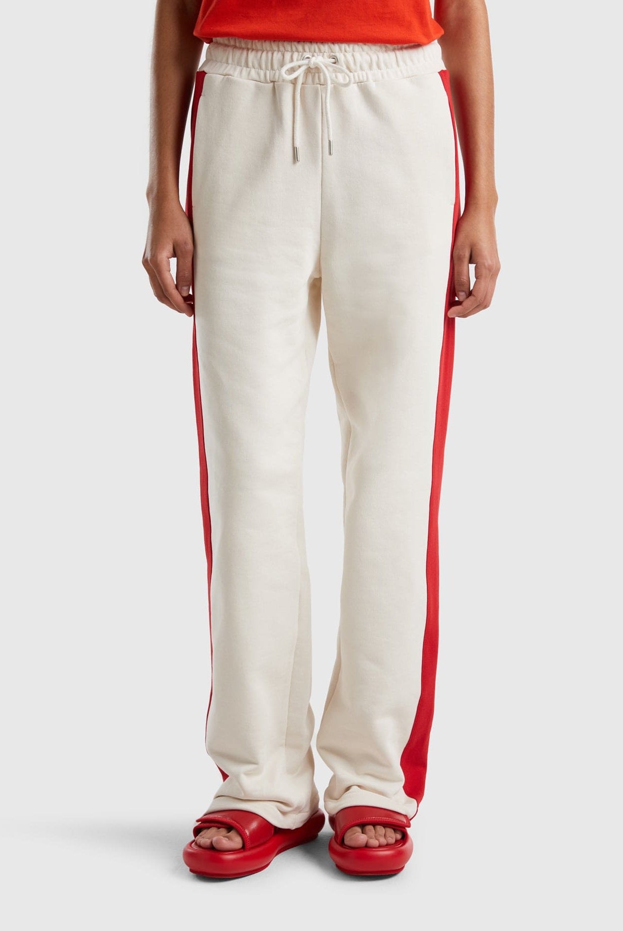 يونايتد كولورز اوف بينيتون بنطال بخطوط جانبية برباط نسائي