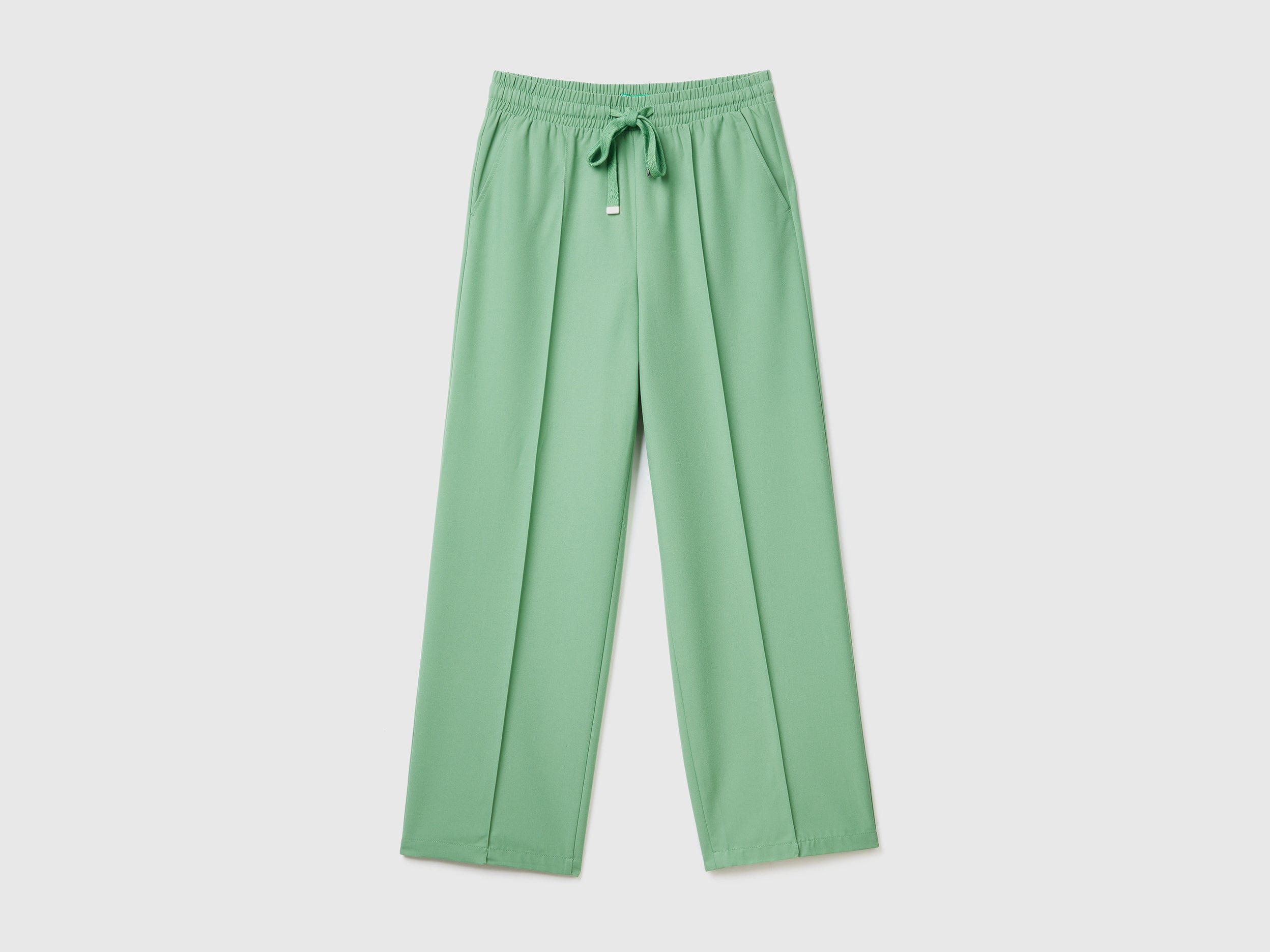 يونايتد كولورز اوف بينيتون بنطلون نسائي واسع برباط