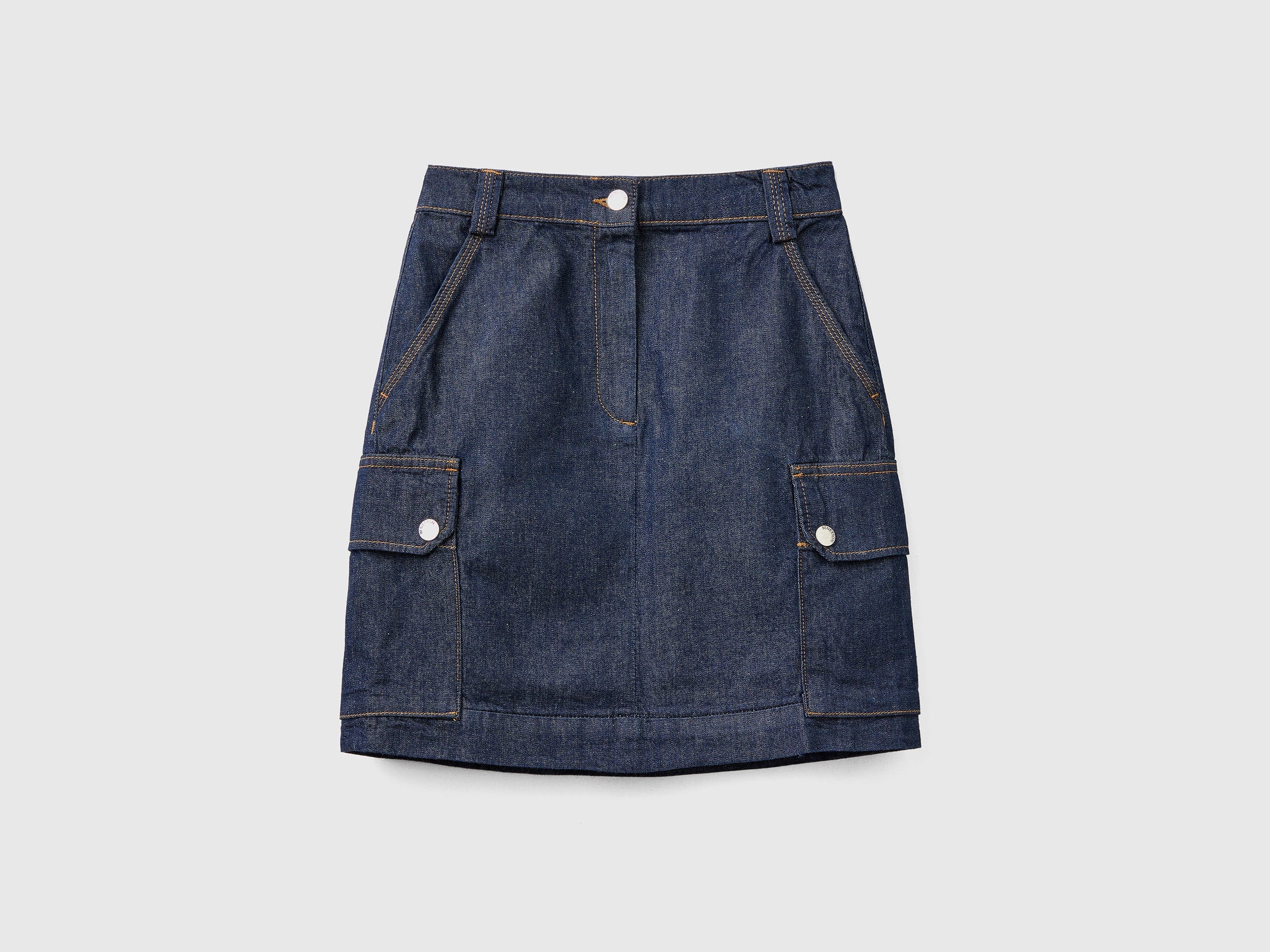 يونايتد كولورز اوف بينيتون تنورة نسائية قصيرة بجيوب كارجو