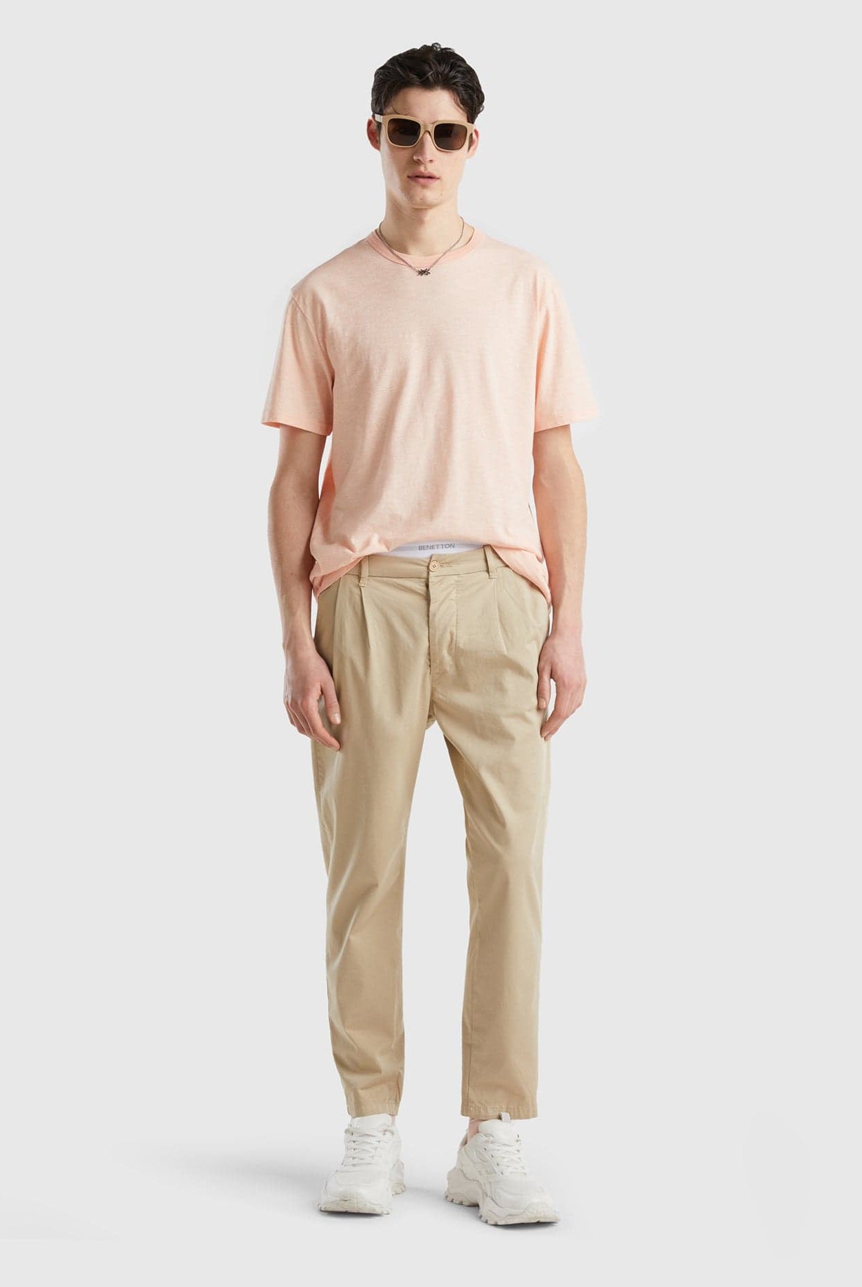 يونايتد كولورز اوف بينيتون بنطال تشينو خفيف الوزن