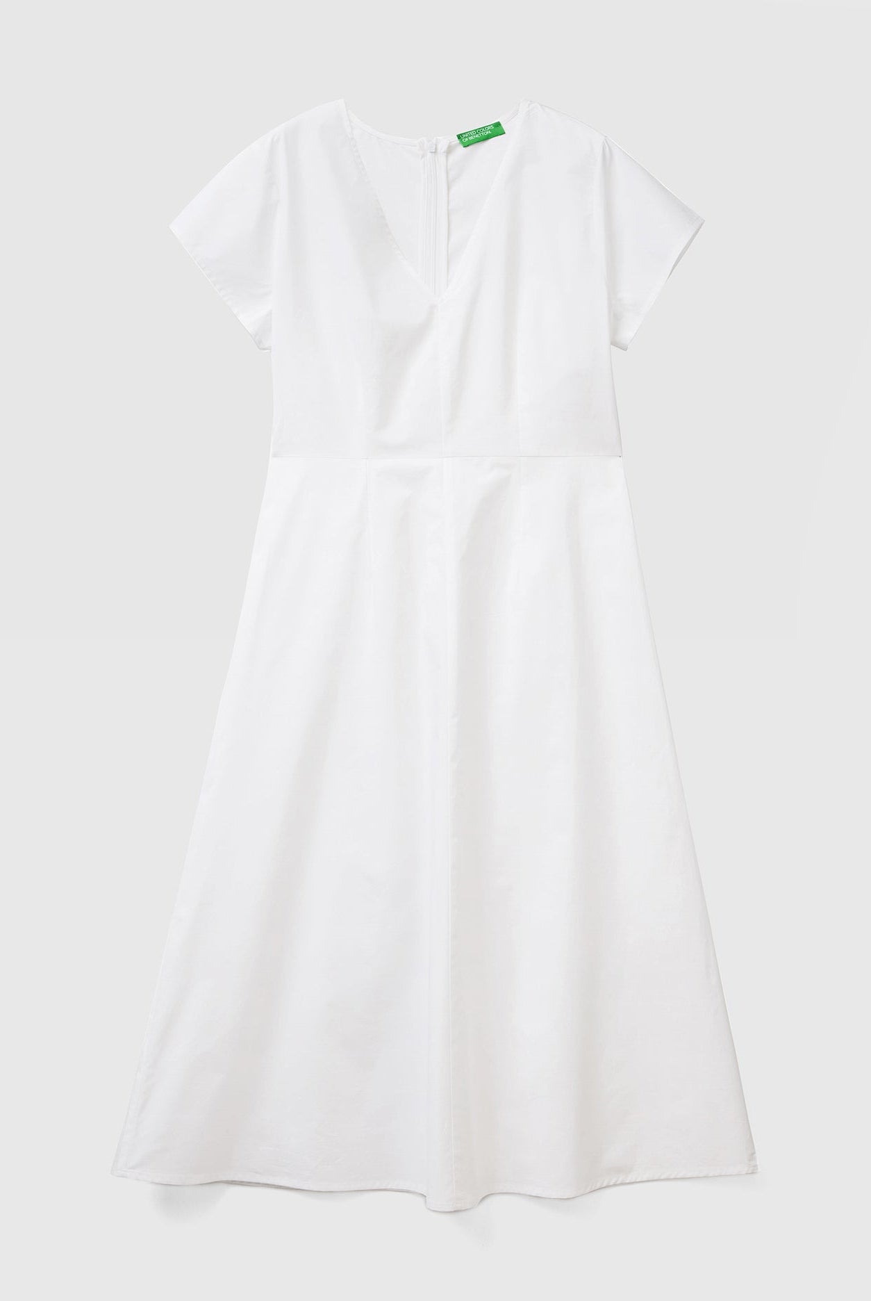 يونايتد كولورز اوف بينيتون فستان نسائي بأكمام قصيرة طويل