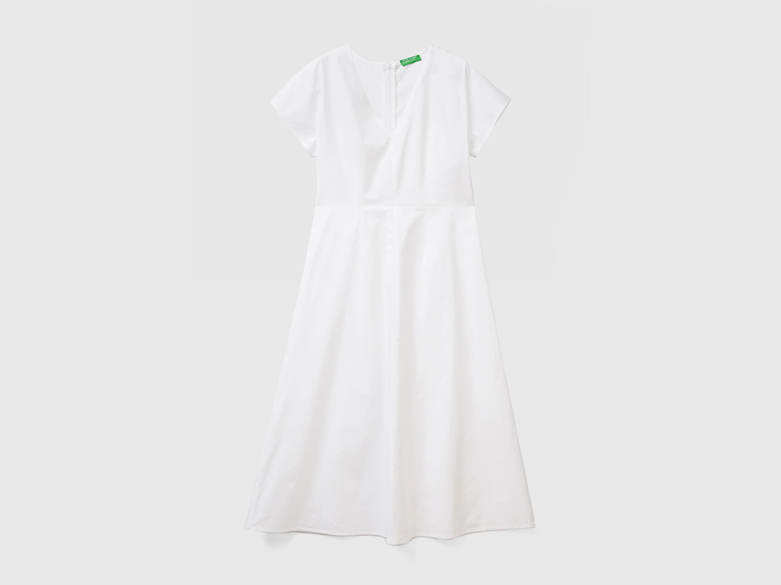 يونايتد كولورز اوف بينيتون فستان نسائي بأكمام قصيرة طويل