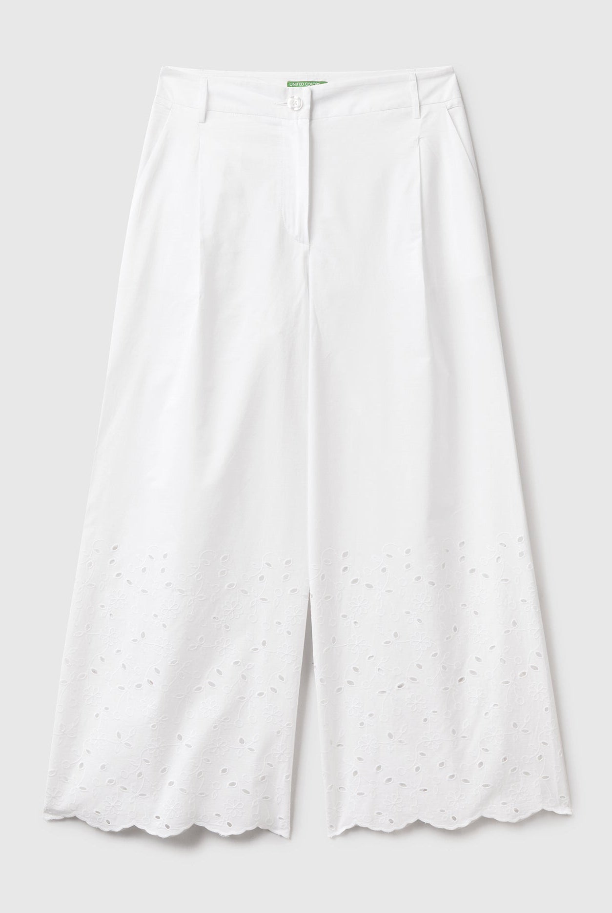 يونايتد كولورز اوف بينيتون بنطلون واسع مخرم نسائي