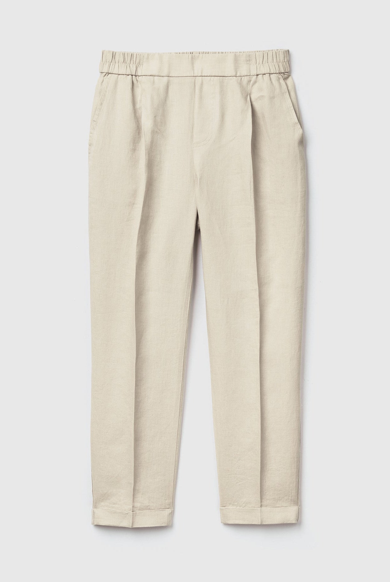 يونايتد كولورز اوف بينيتون بنطلون كتان خالص 100% مقصوص