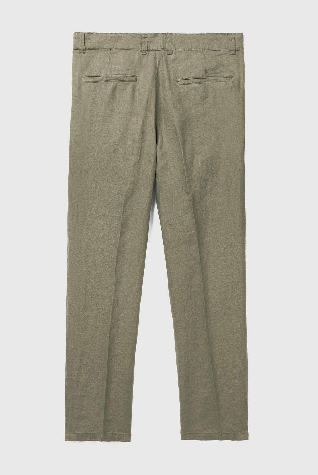 يونايتد كولورز اوف بينيتون سروال تشينو من الكتان الخالص رجالي