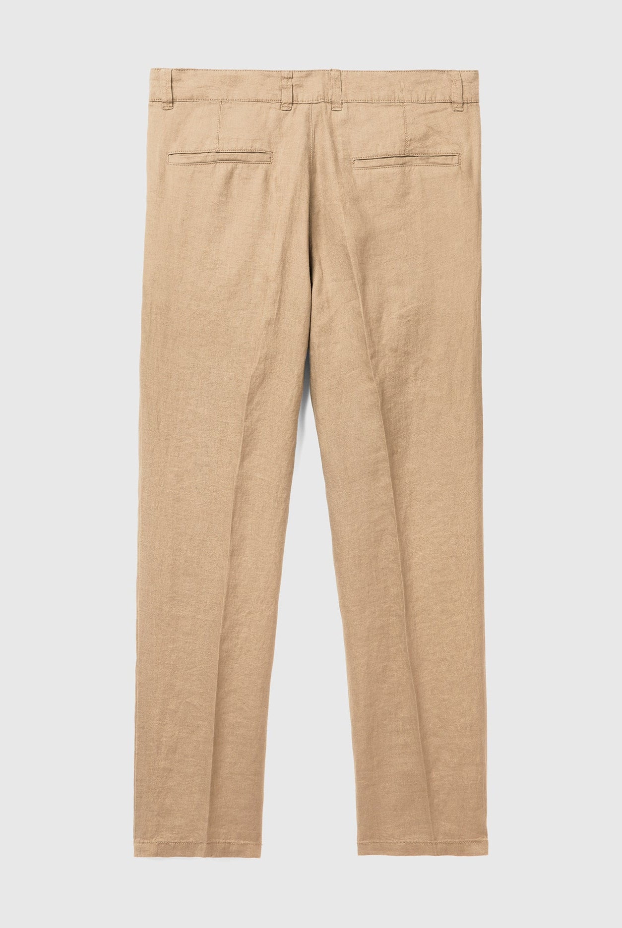 يونايتد كولورز اوف بينيتون سروال تشينو من الكتان الخالص رجالي