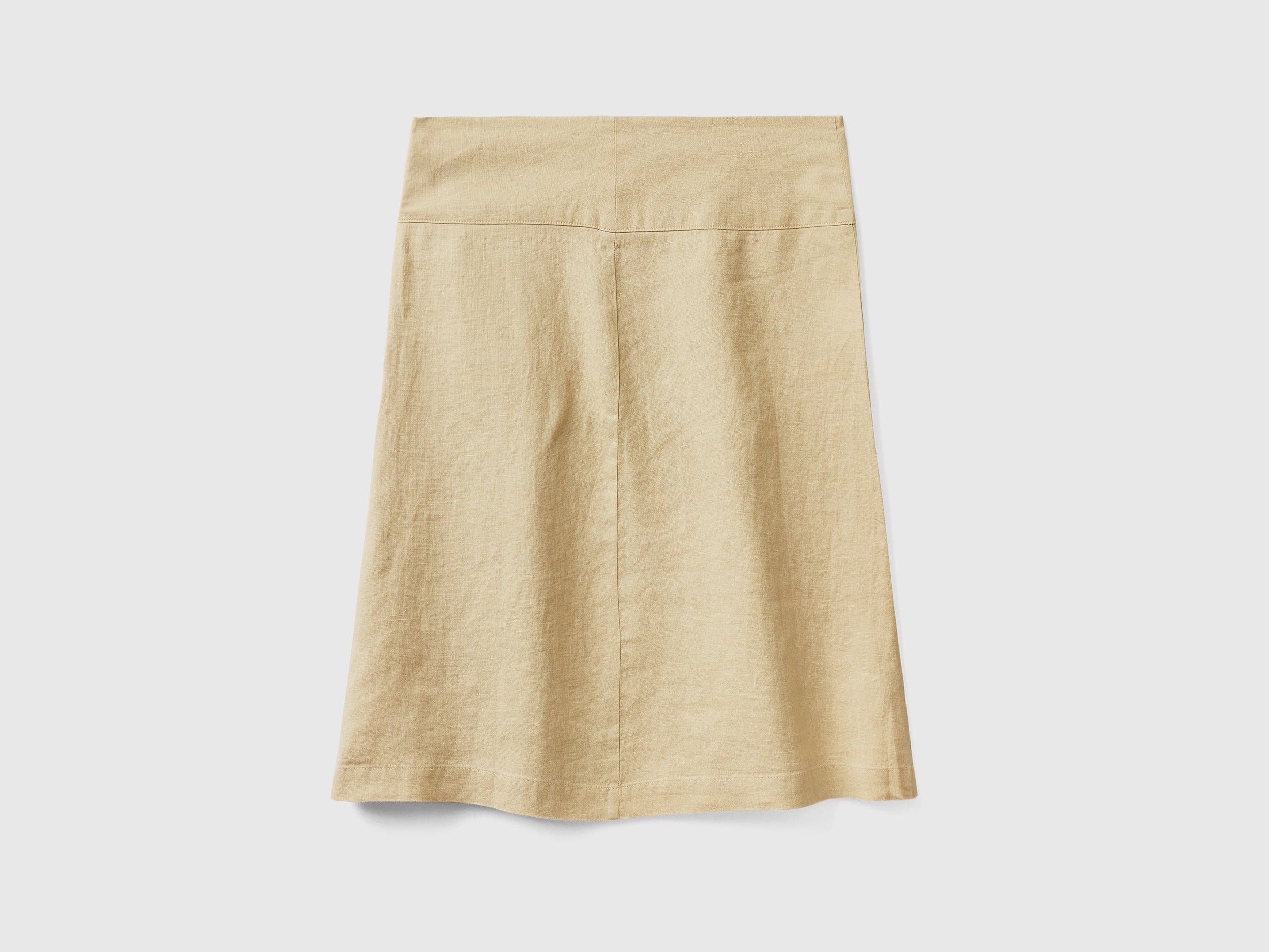 يونايتد كولورز اوف بينيتون تنورة نسائي من الكتان الخالص