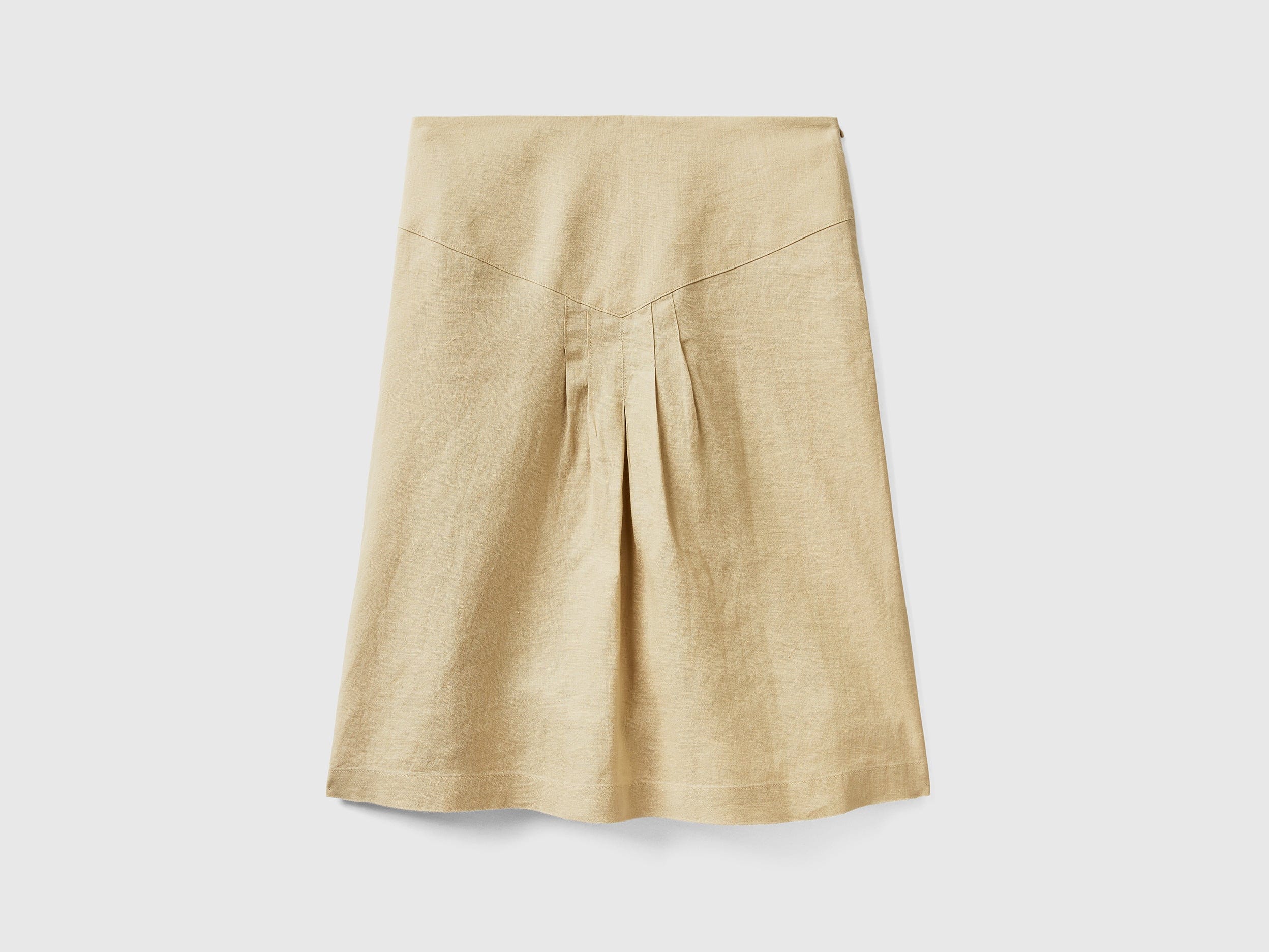 يونايتد كولورز اوف بينيتون تنورة نسائي من الكتان الخالص