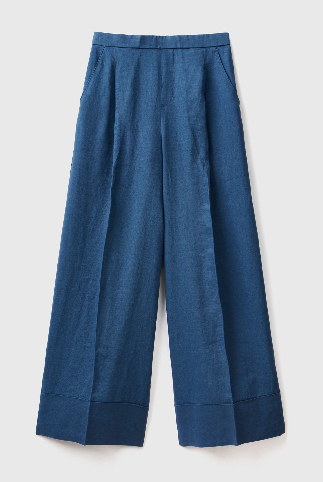 يونايتد كولورز اوف بينيتون بنطلون بالازو كتان خالص 100%