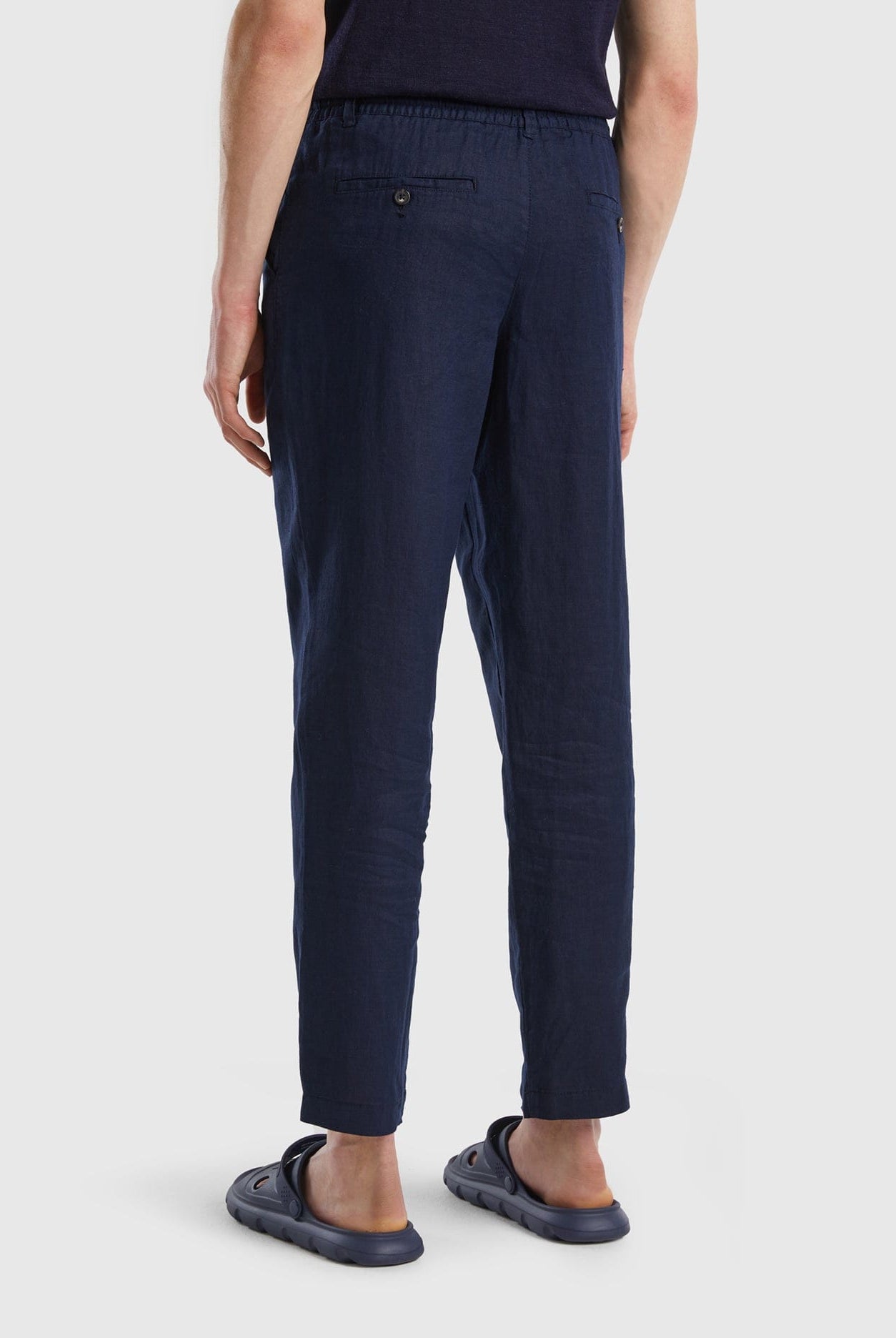 يونايتد كولورز اوف بينيتون بنطال كتان خالص برباط نسائي