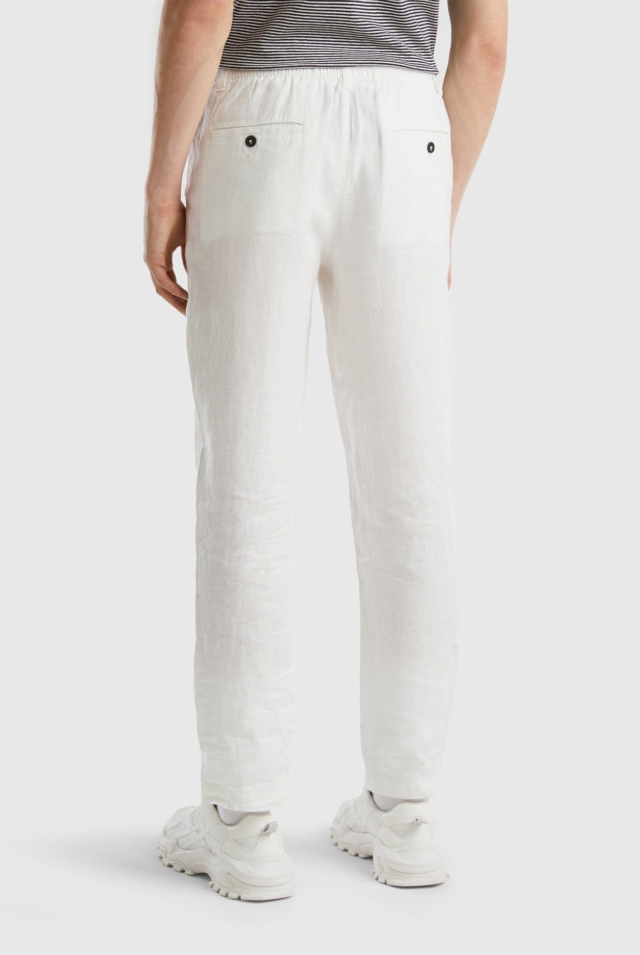 يونايتد كولورز اوف بينيتون بنطال كتان خالص برباط نسائي