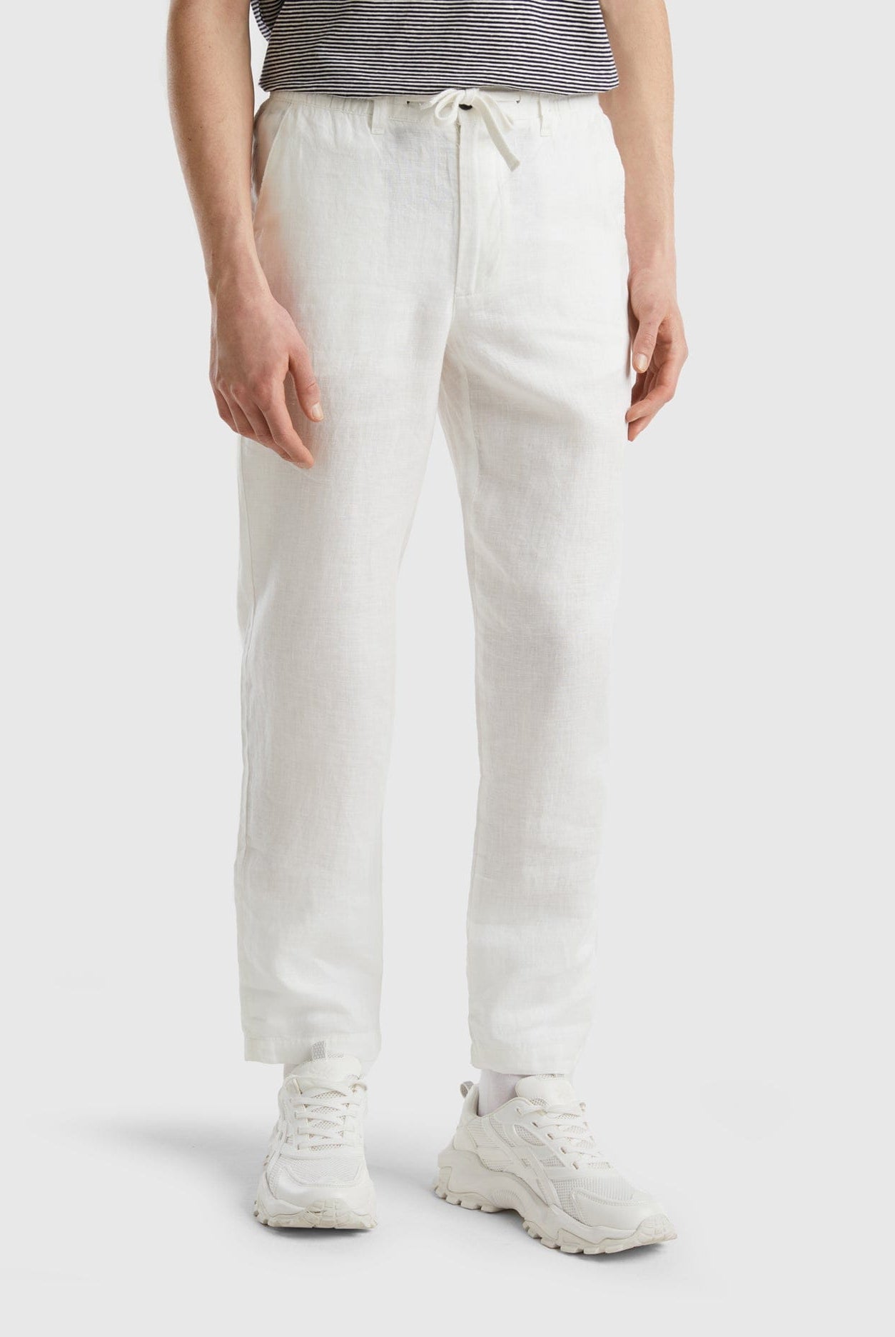 يونايتد كولورز اوف بينيتون بنطال كتان خالص برباط نسائي