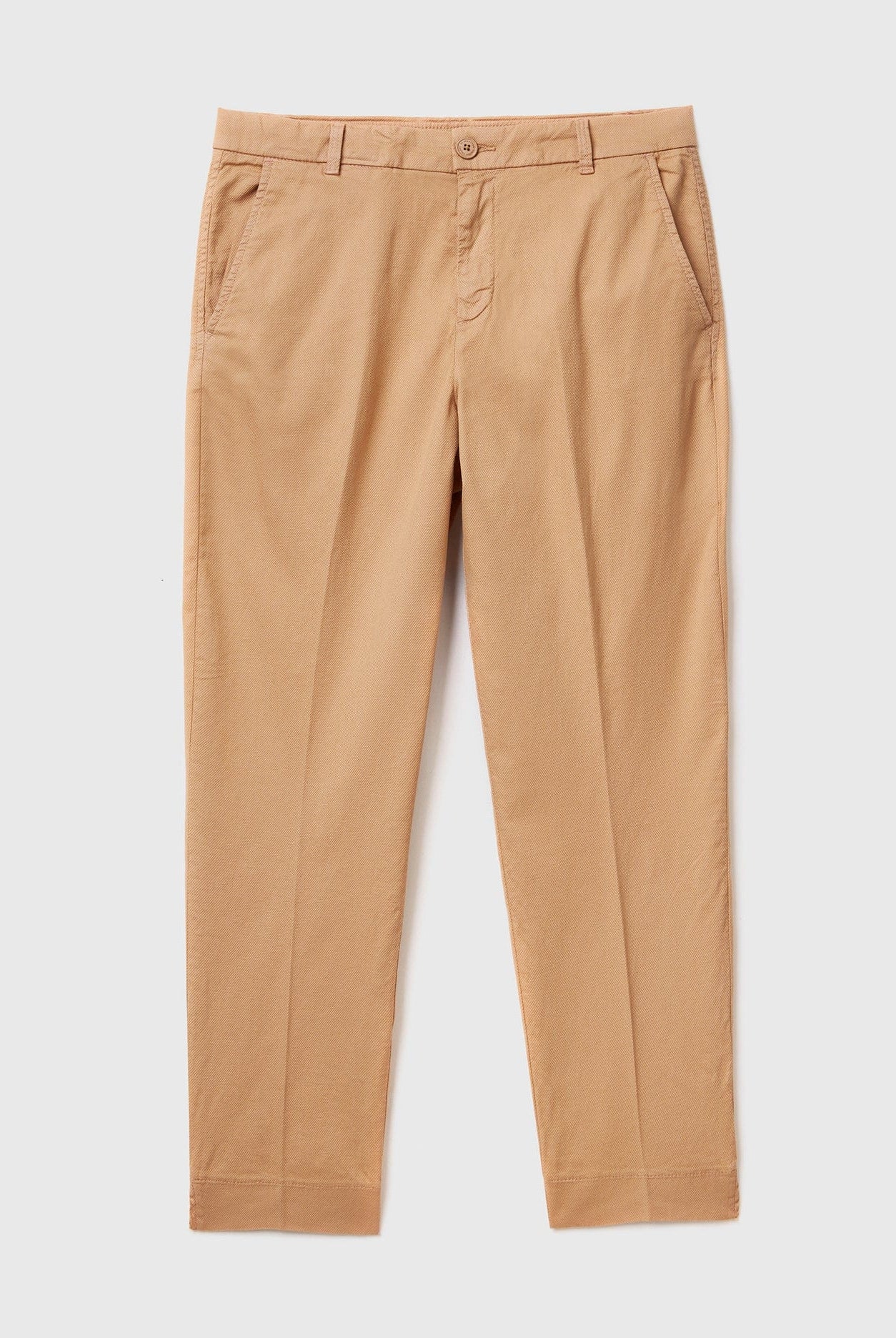 يونايتد كولورز اوف بينيتون بنطلون تشينو قصير سادة من القطن المطاطي نسائي