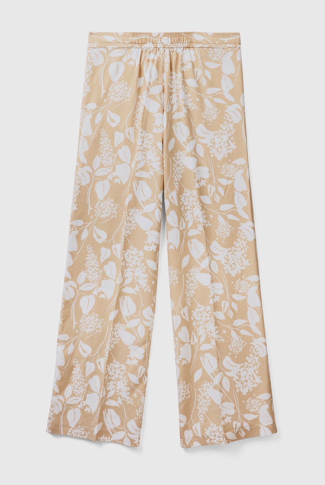 يونايتد كولورز اوف بينيتون بنطال نسائي مطبوع برباط عالخصر