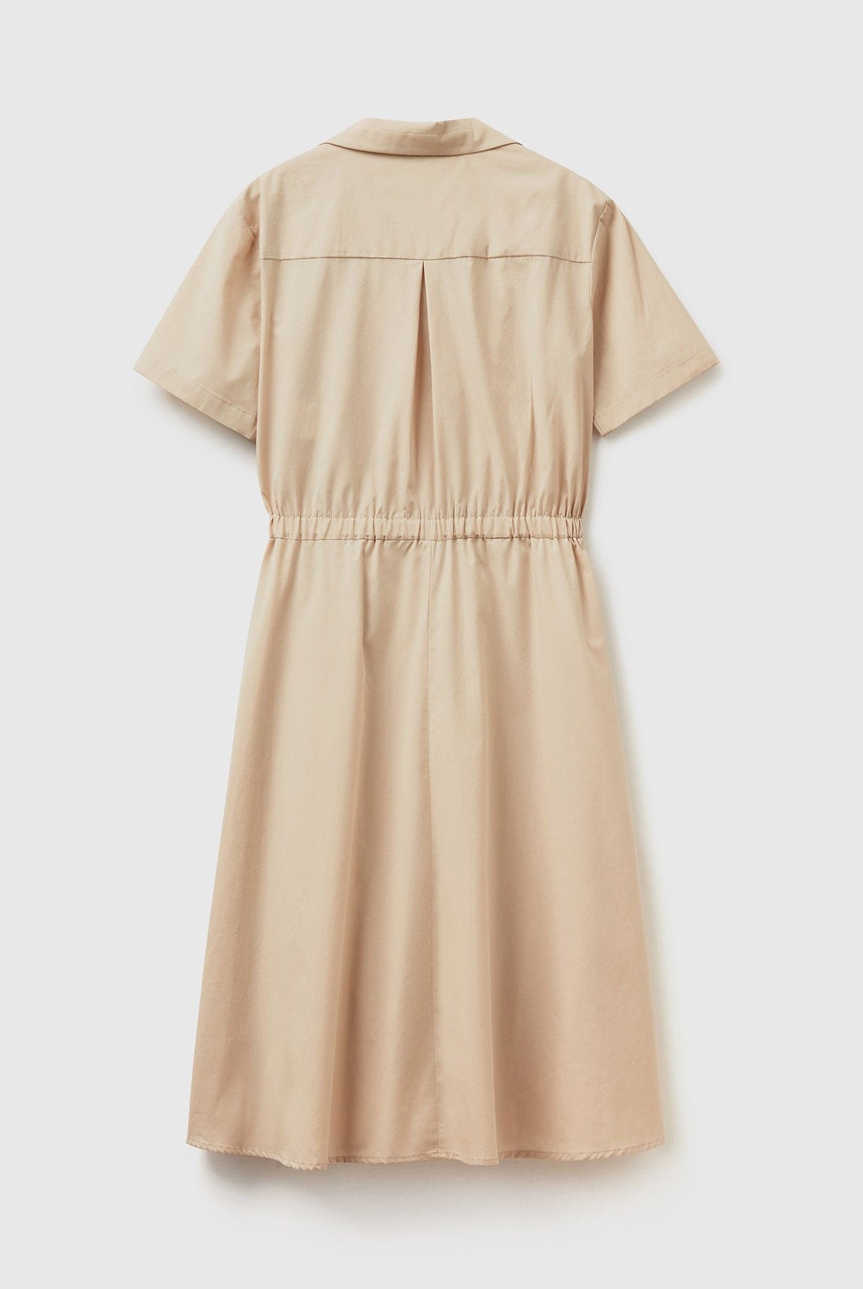 يونايتد كولورز اوف بينيتون فستان نسائي قميص قطن ميدي مع ازرار من المنتصف