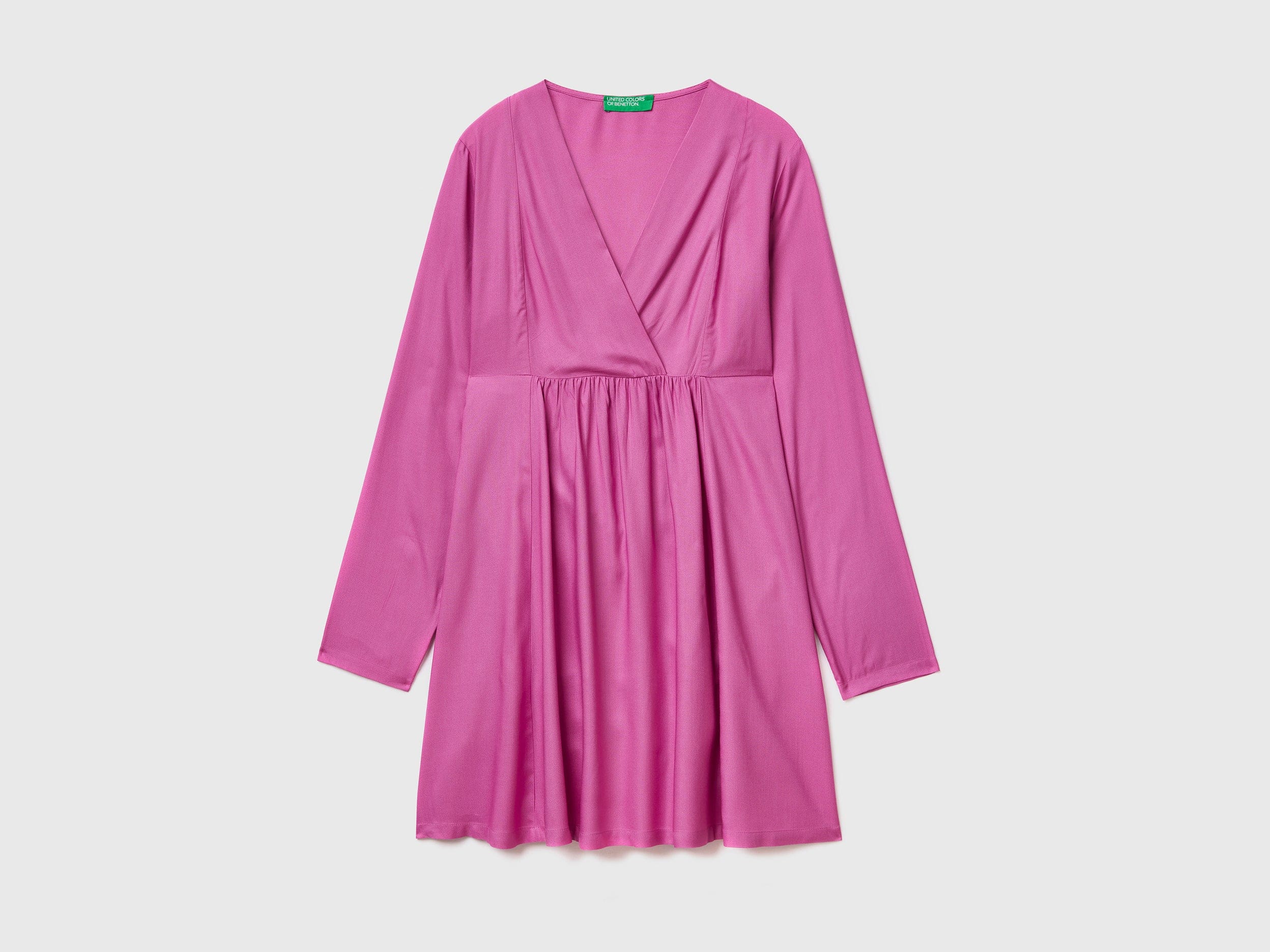 يونايتد كولورز اوف بينيتون فستان نسائي قصير من الفسكوز