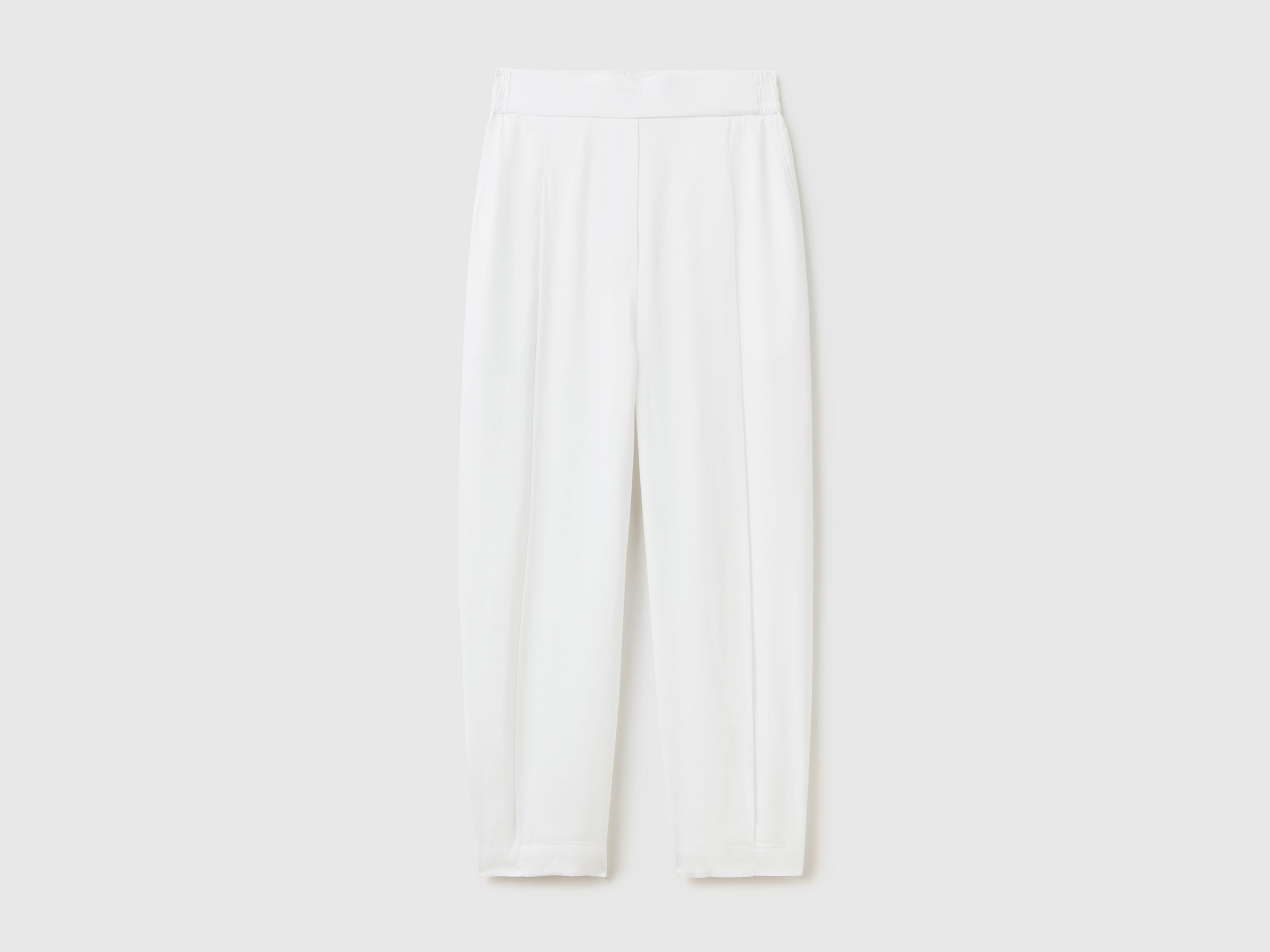 يونايتد كولورز اوف بينيتون بنطلون مقصوص بطيات واسع نسائي