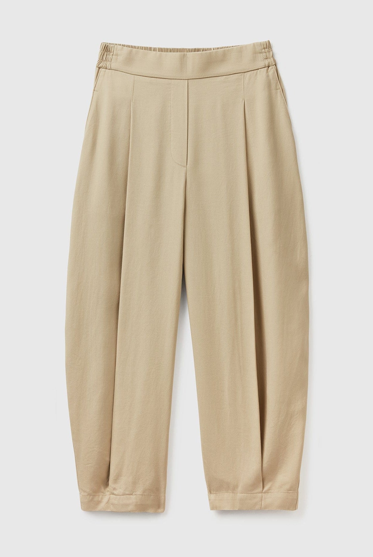 يونايتد كولورز اوف بينيتون بنطلون مقصوص بطيات واسع نسائي