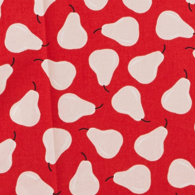 يونايتد كولورز اوف بينيتون بنطلون نسائي بالازو أحمر بنقشة الكمثرى