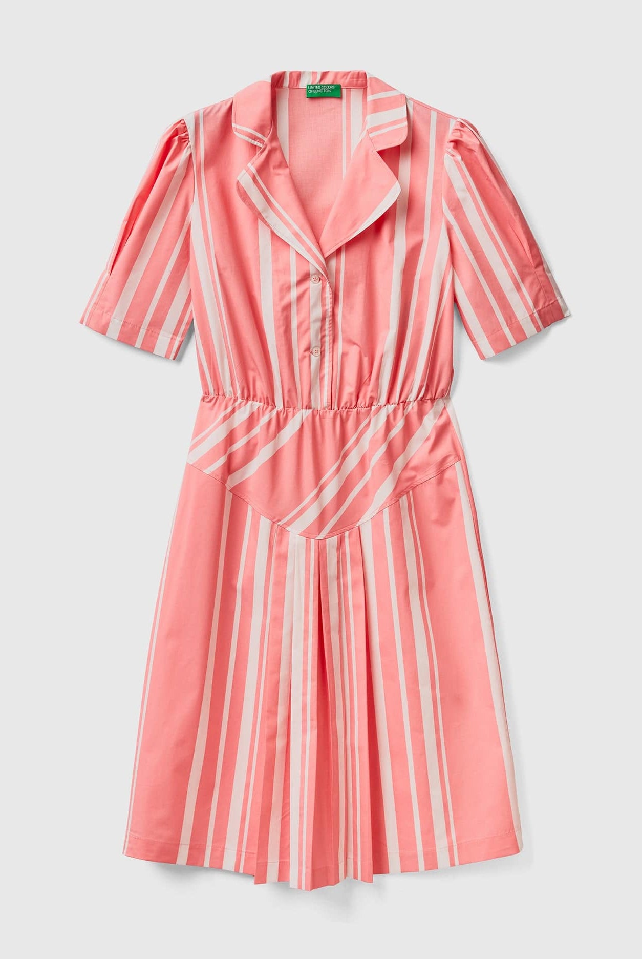 يونايتد كولورز اوف بينيتون فستان قصير متوسط الطول مخطط نسائي