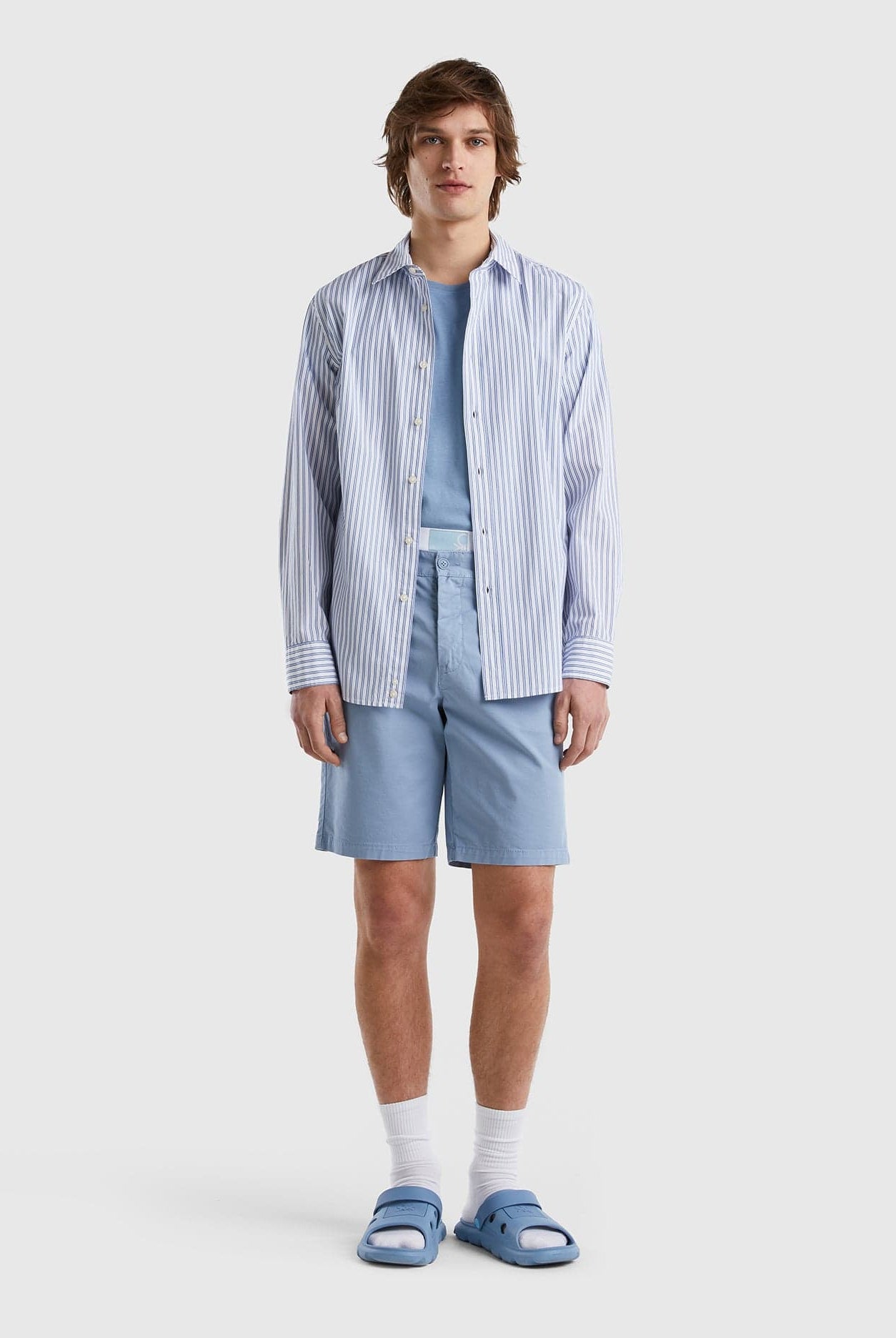 يونايتد كولورز اوف بينيتون شورت تشينو قطن مطاطي رجالي