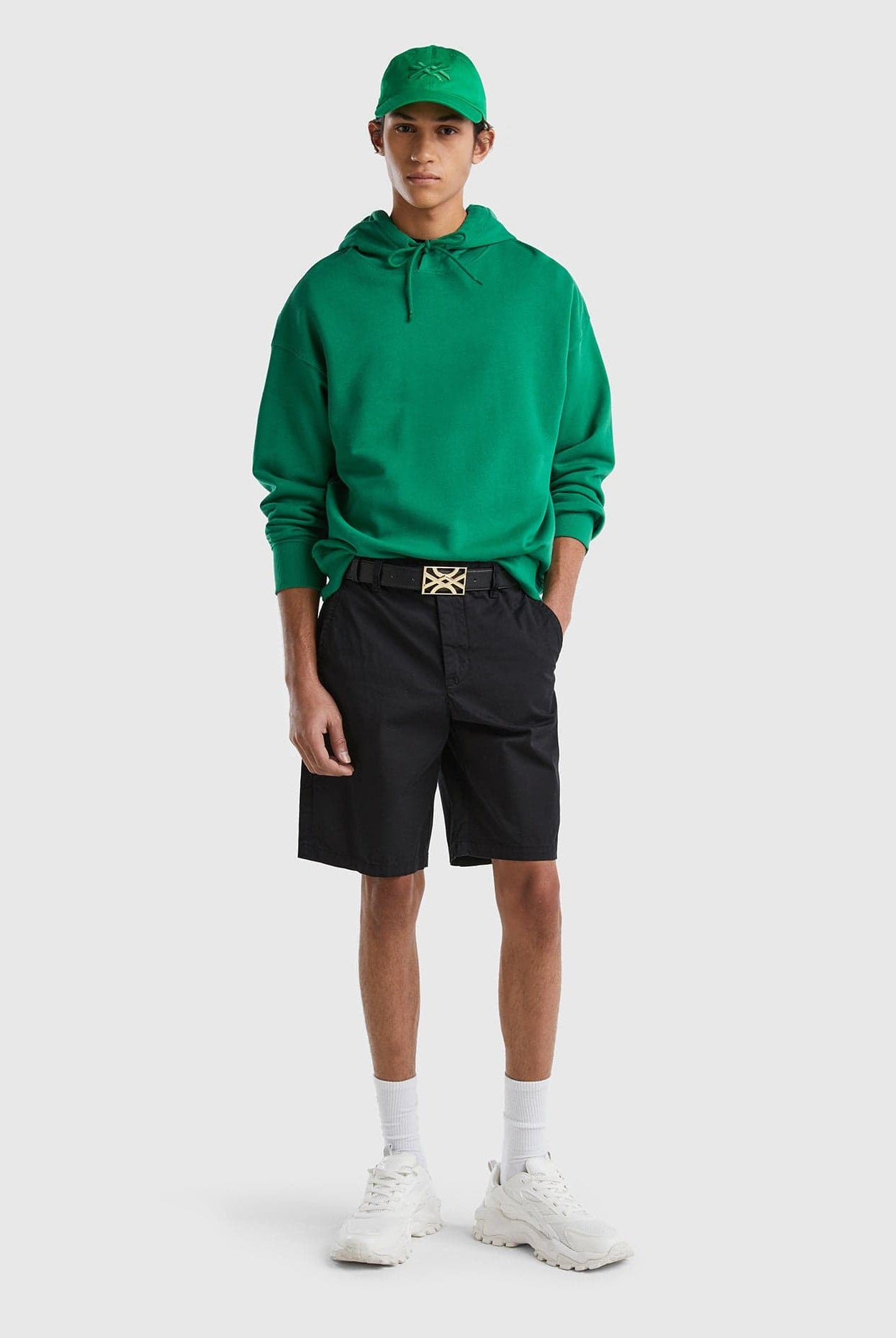 يونايتد كولورز اوف بينيتون شورت تشينو قطن مطاطي رجالي