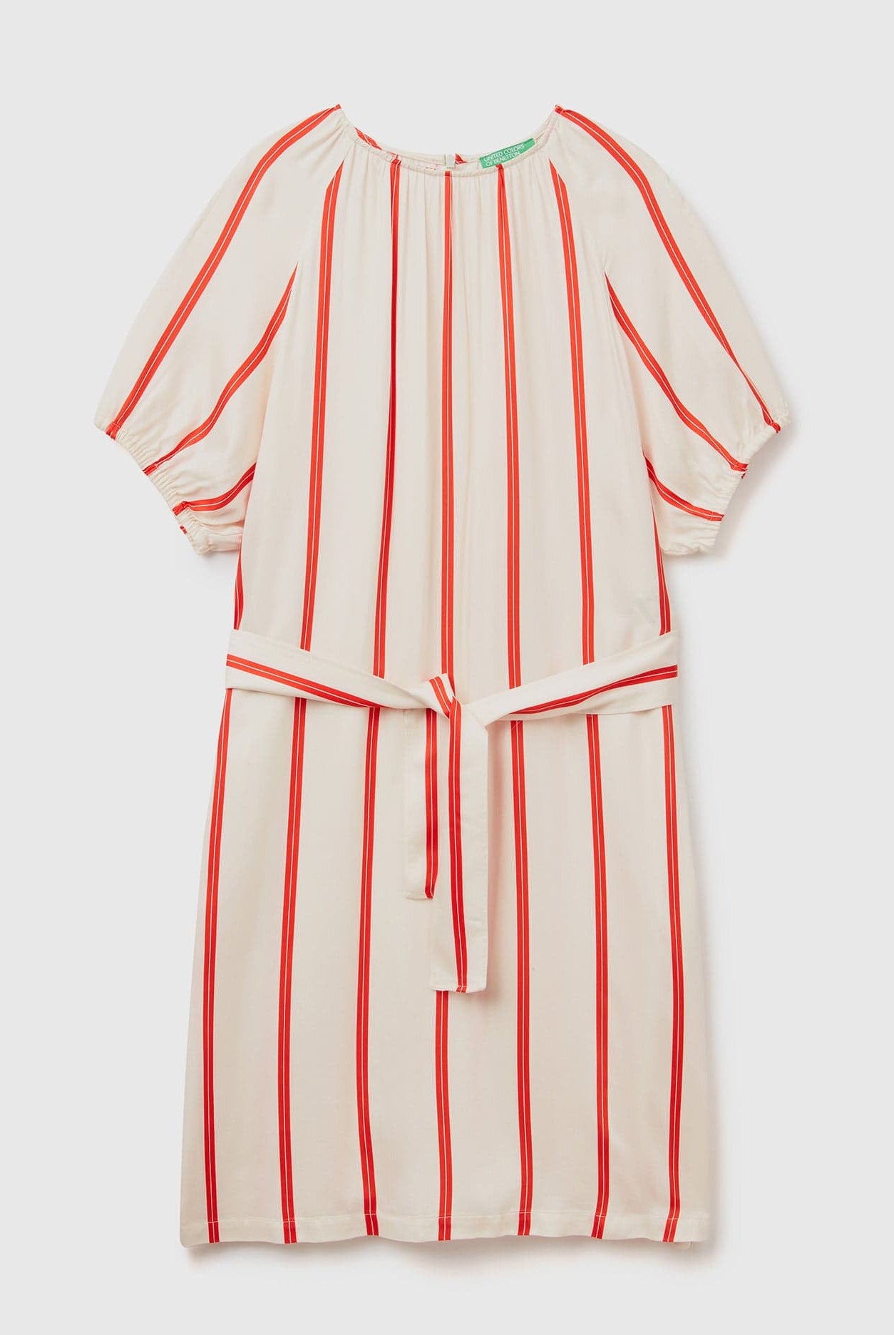 يونايتد كولورز اوف بينيتون فستان نسائي مخطط فلوي