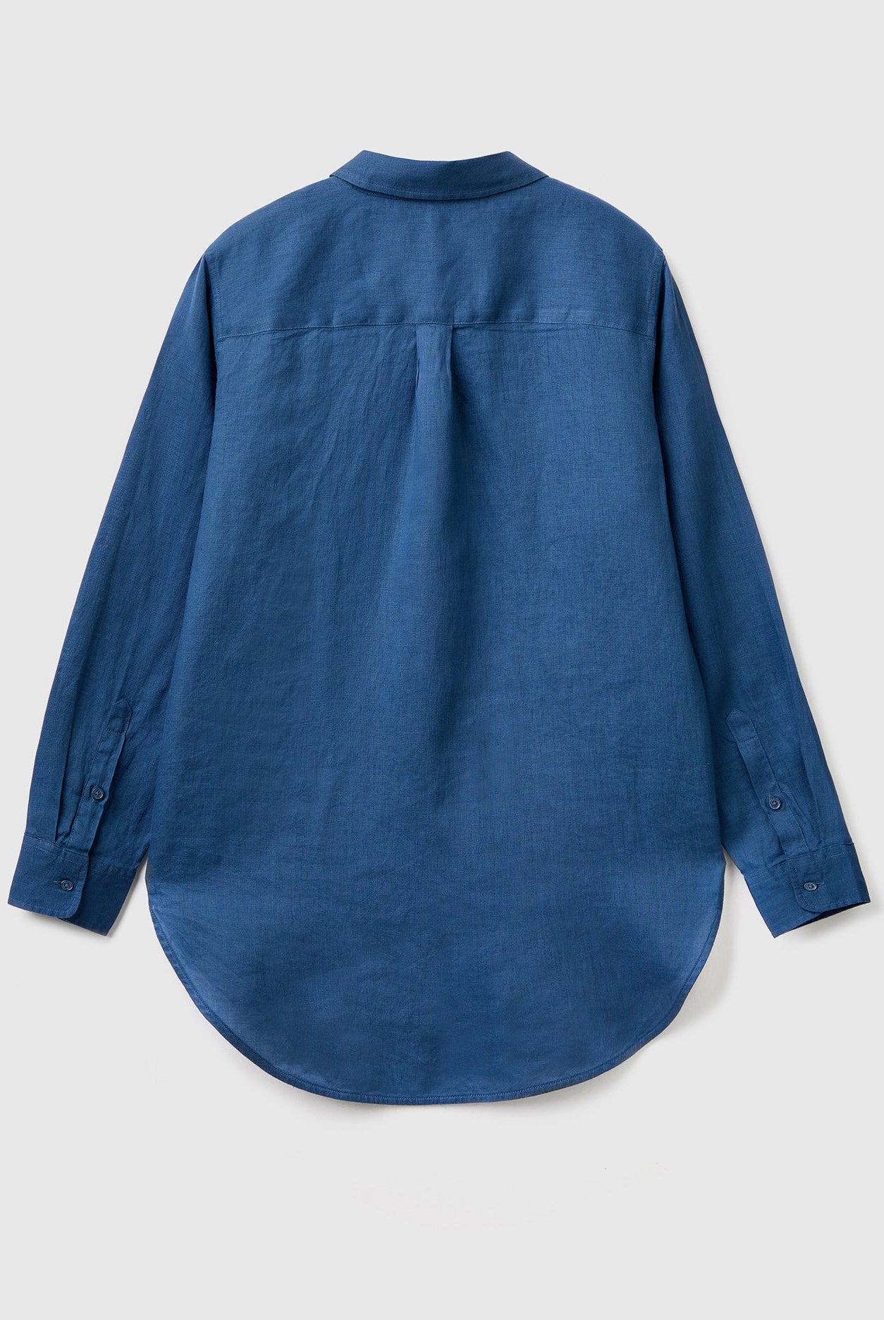 يونايتد كولورز اوف بينيتون قميص طويل من الكتان الخالص