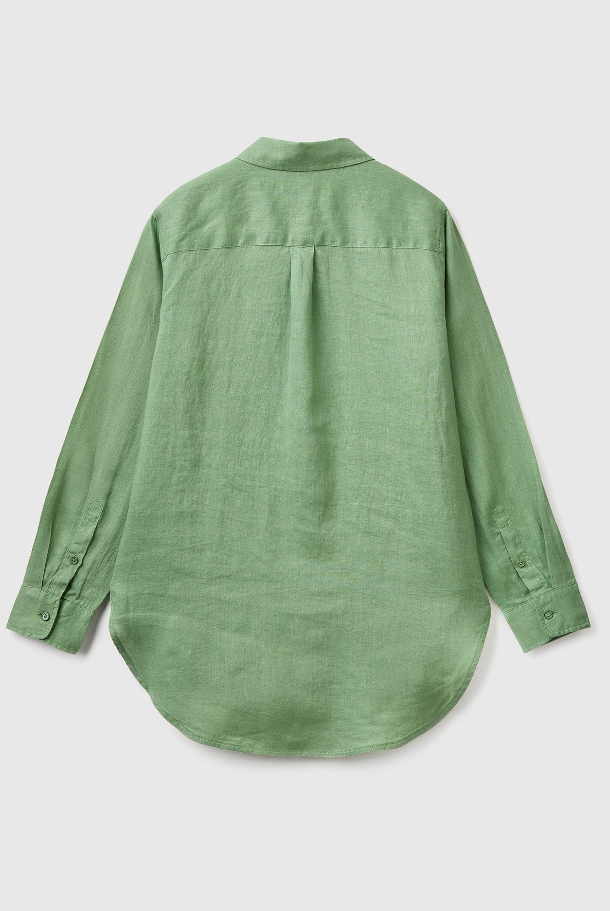 يونايتد كولورز اوف بينيتون قميص طويل من الكتان الخالص