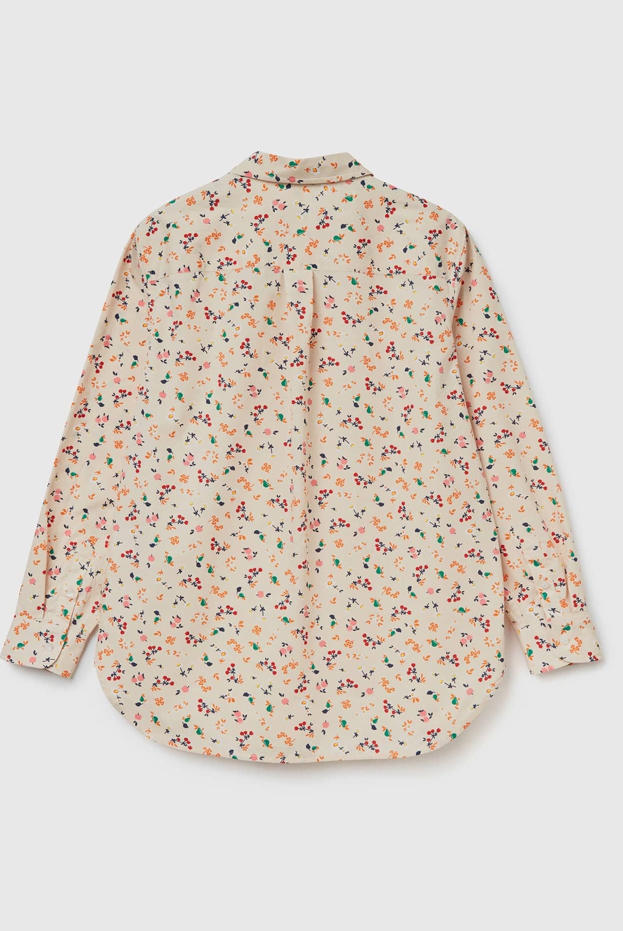 يونايتد كولورز اوف بينيتون قميص مطبوع ناعم كم طويل نسائي