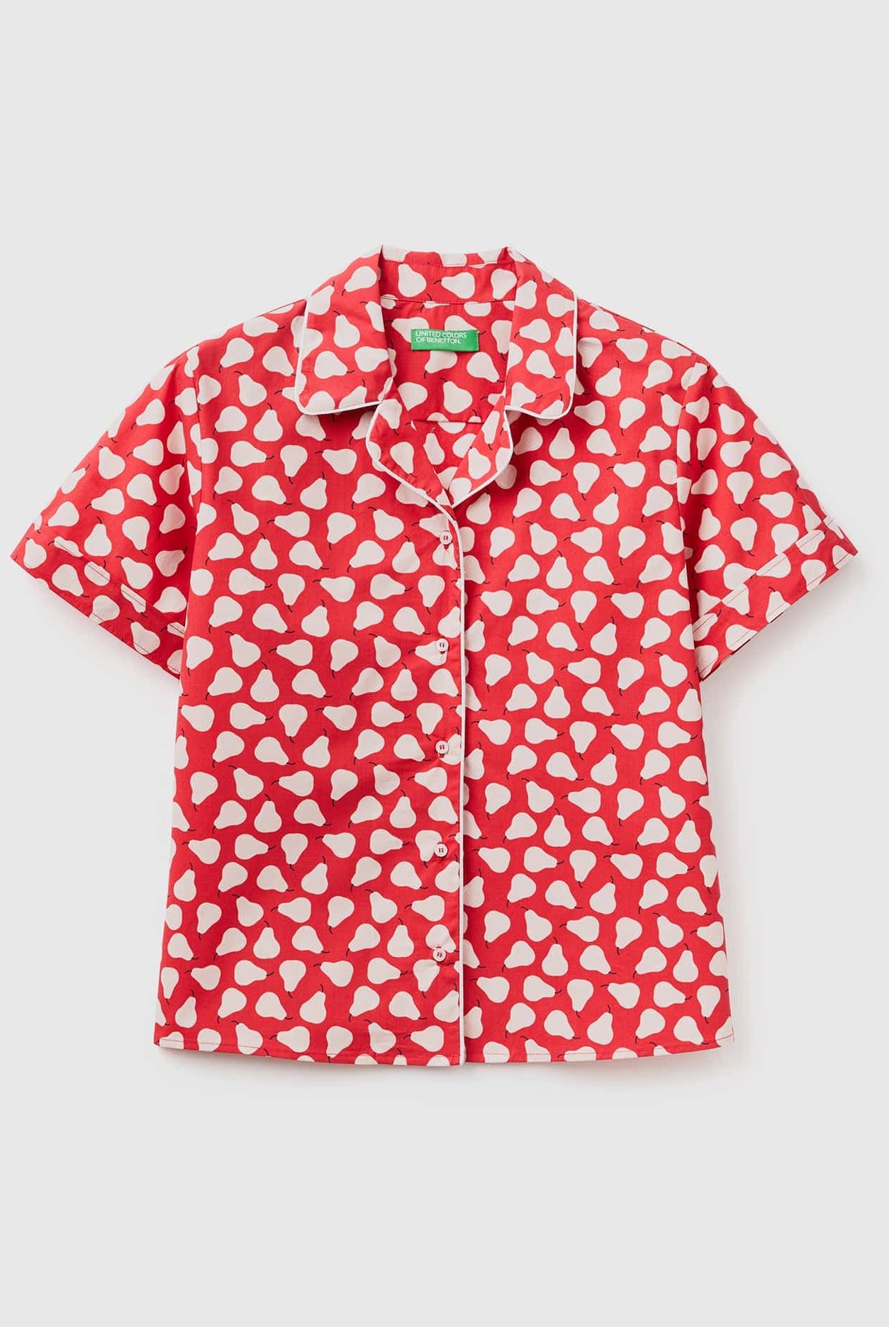 يونايتد كولورز اوف بينيتون قميص نسائي بنقشة فواكه