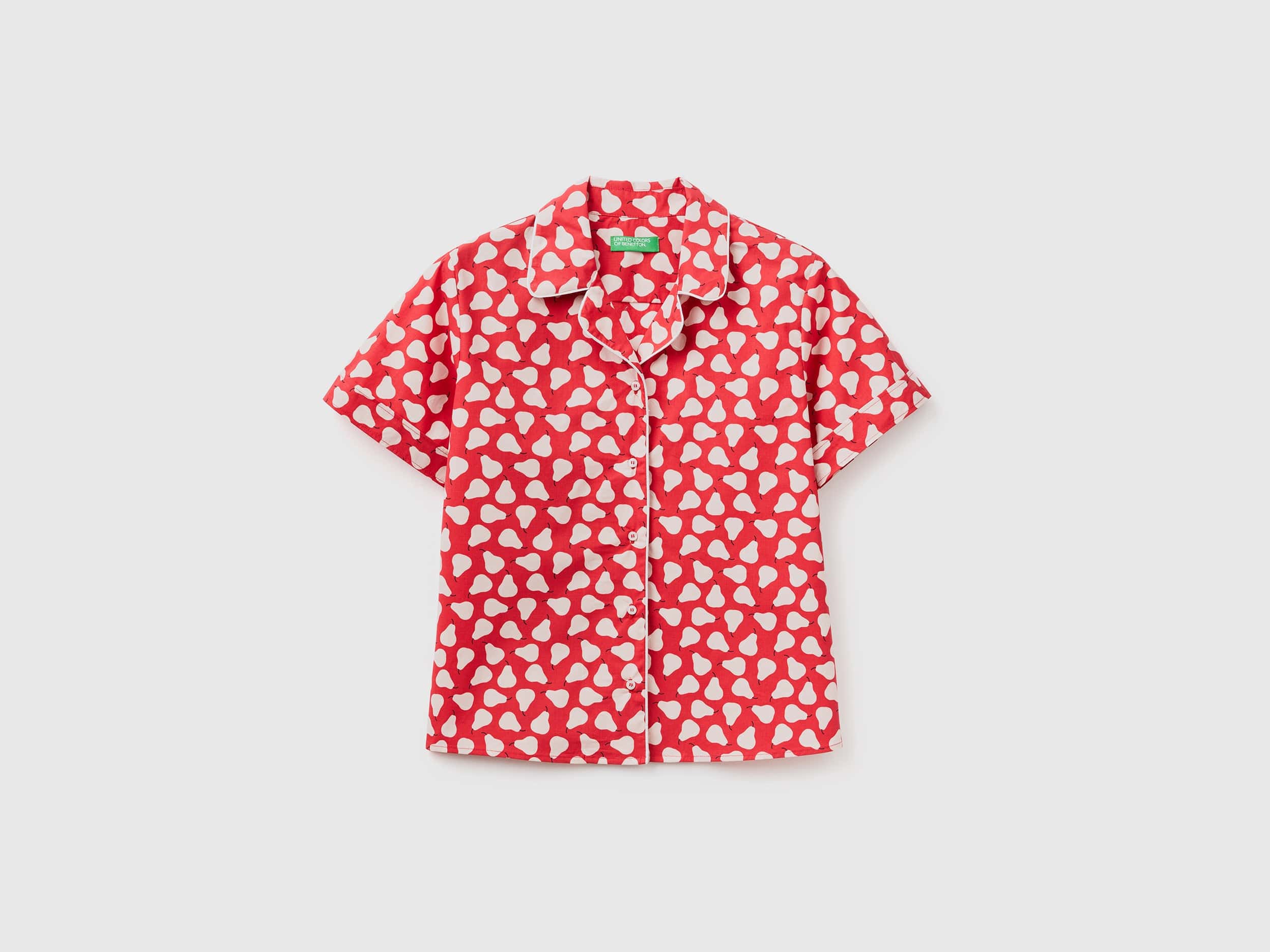 يونايتد كولورز اوف بينيتون قميص نسائي بنقشة فواكه