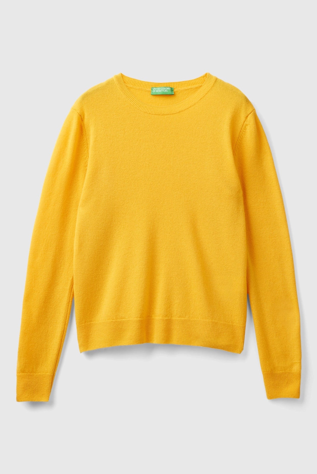 يونايتد كولورز اوف بينيتون بلوفر نسائي طويلة الأكمام بياقه دائريه