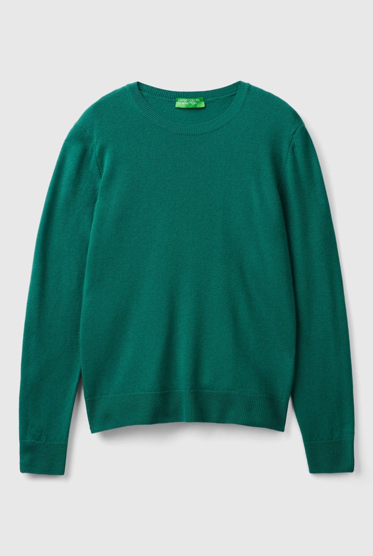 يونايتد كولورز اوف بينيتون بلوفر نسائي طويلة الأكمام بياقه دائريه