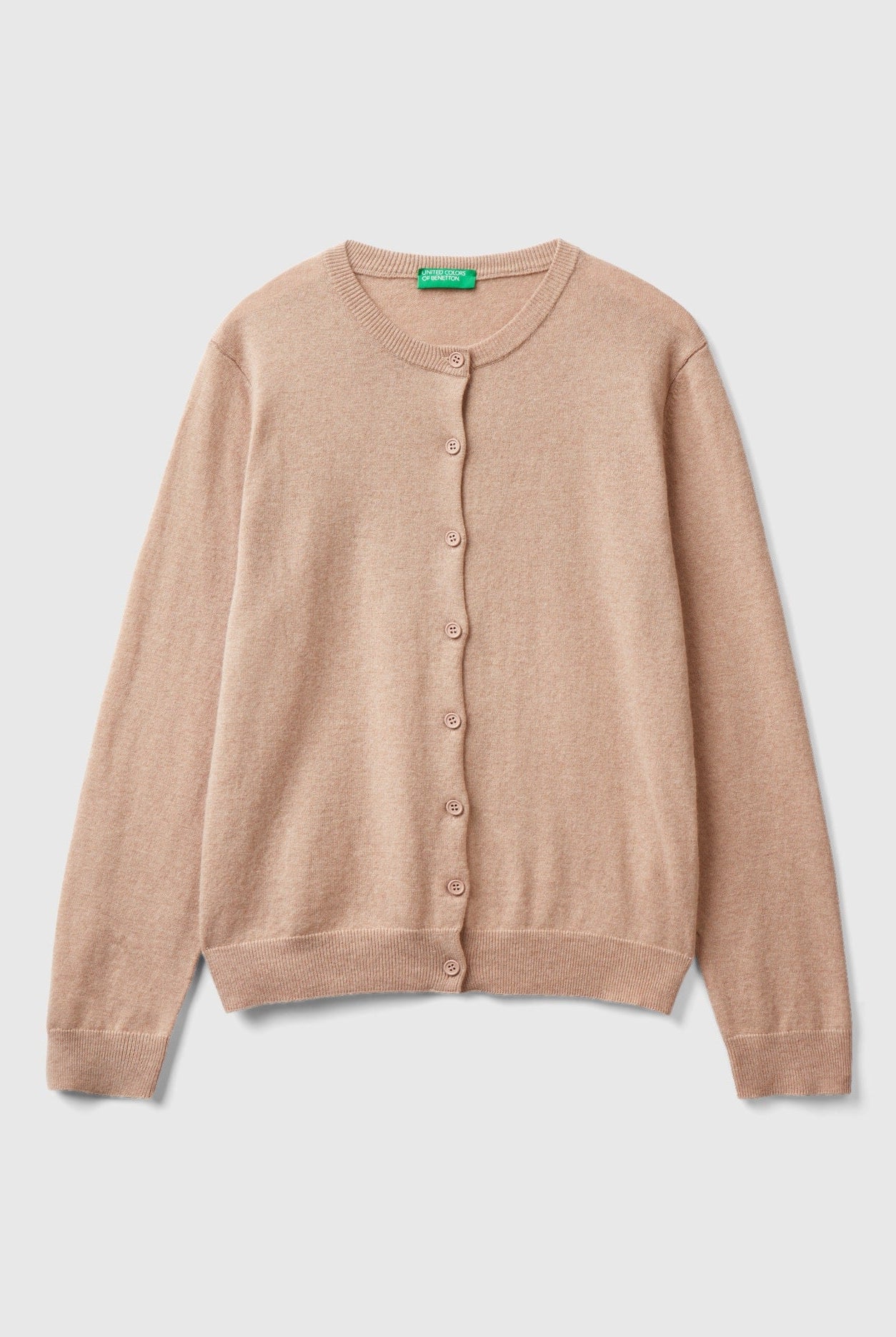 يونايتد كولورز اوف بينيتون سترة نسائية بأكمام طويلة وازرار من الامام