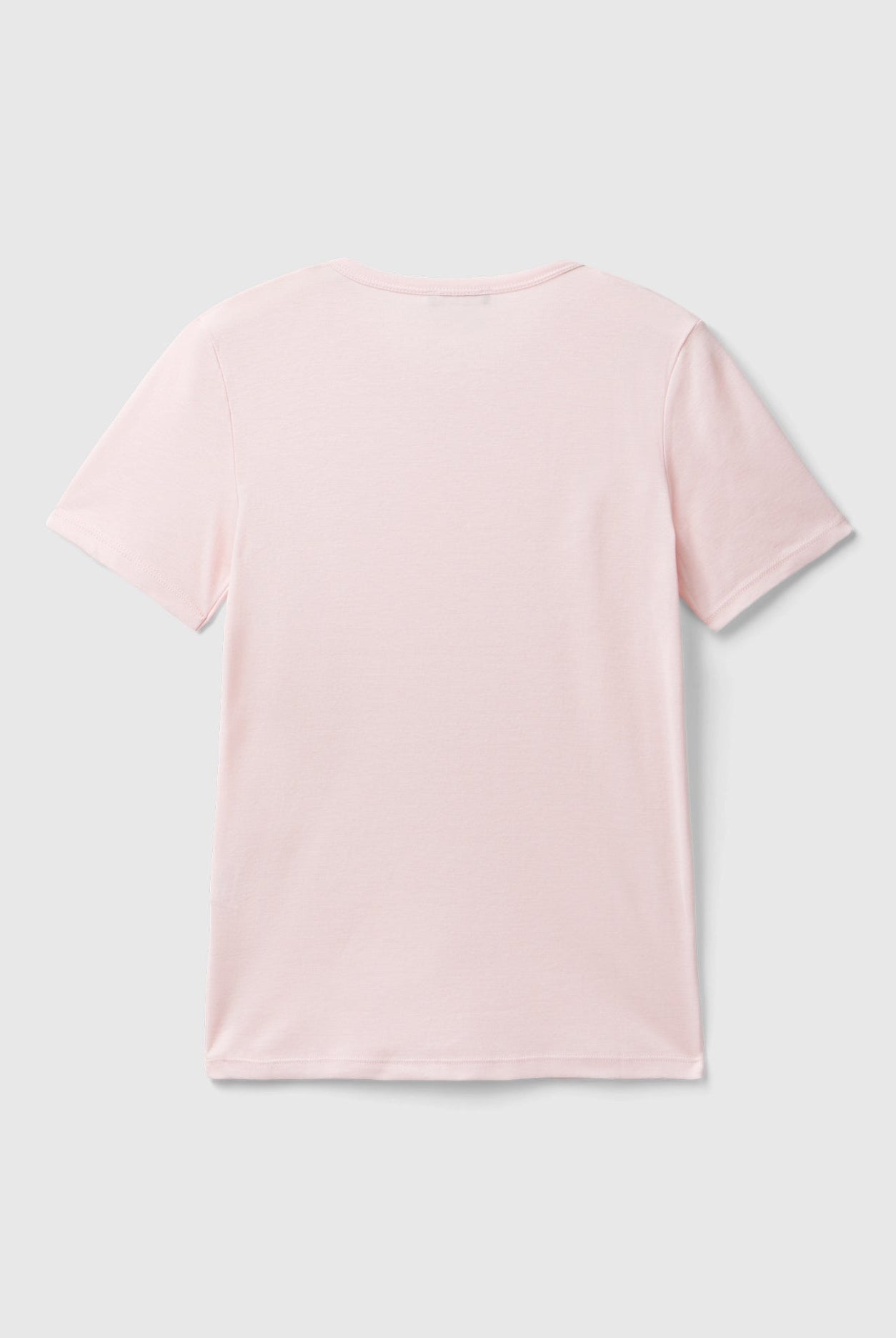 يونايتد كولورز اوف بينيتون تي شيرت نسائي بأكمام قصيرة وياقة دائرية سادة