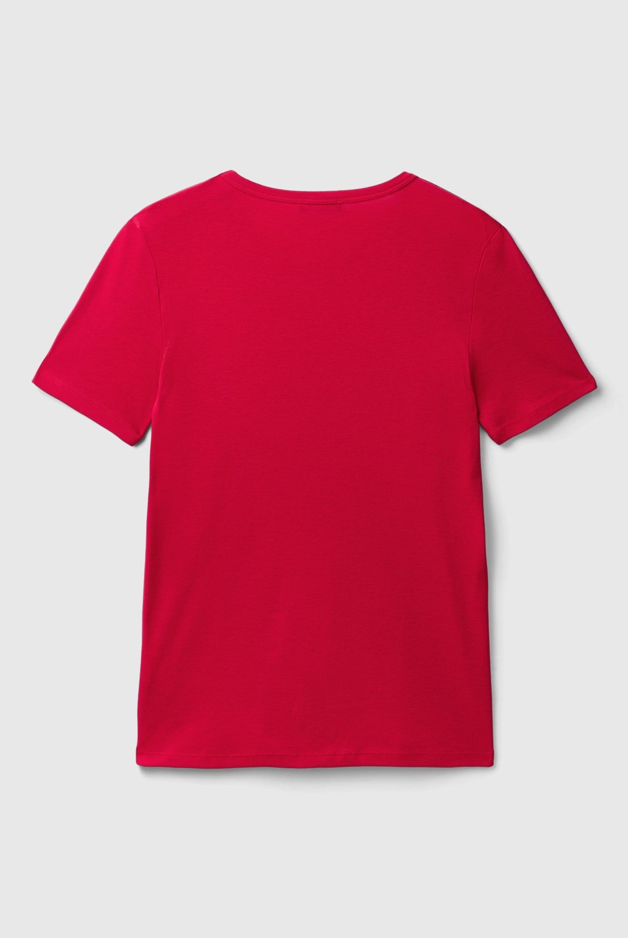 يونايتد كولورز اوف بينيتون تي شيرت نسائي بأكمام قصيرة وياقة دائرية سادة