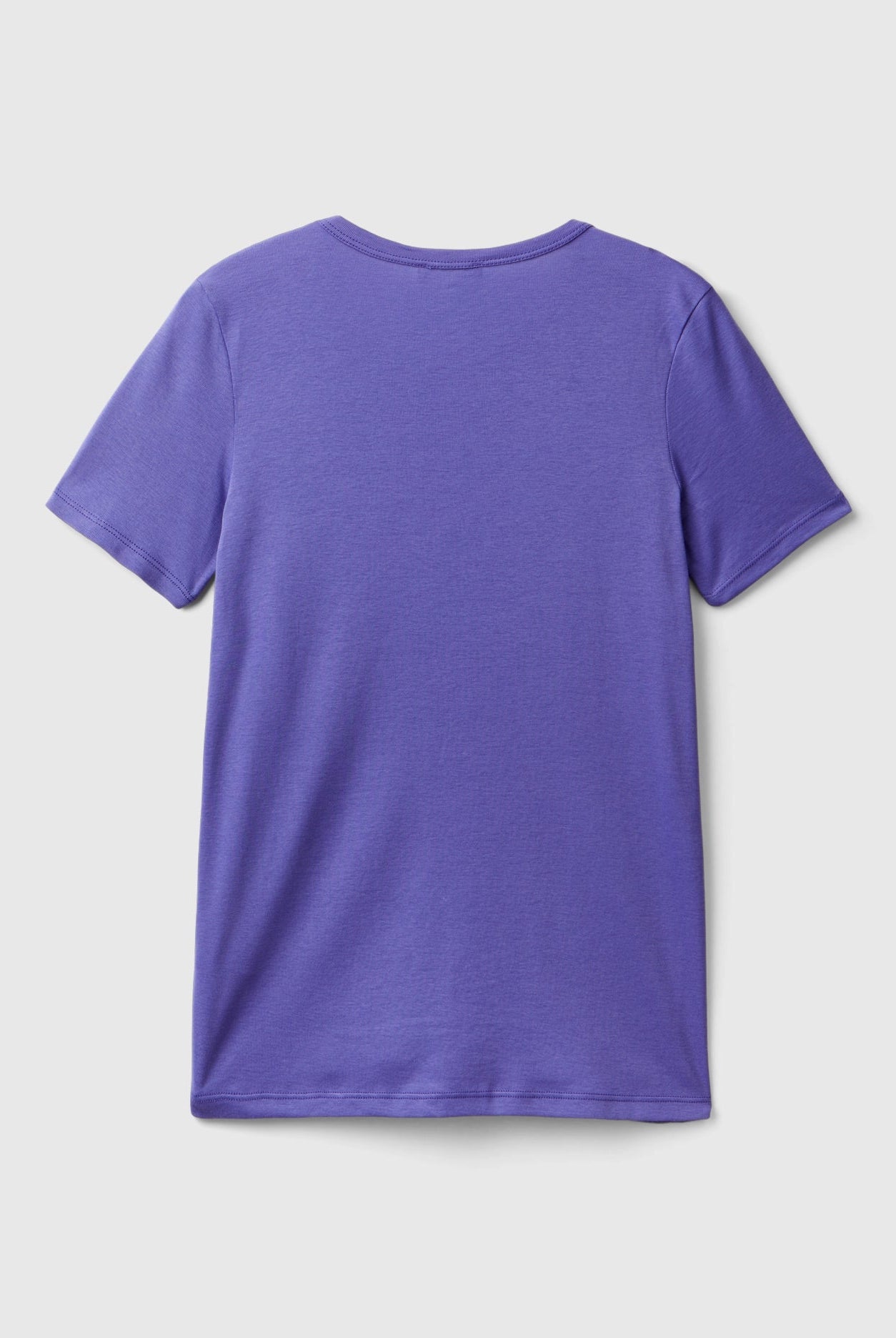 يونايتد كولورز اوف بينيتون تي شيرت نسائي بأكمام قصيرة وياقة دائرية سادة