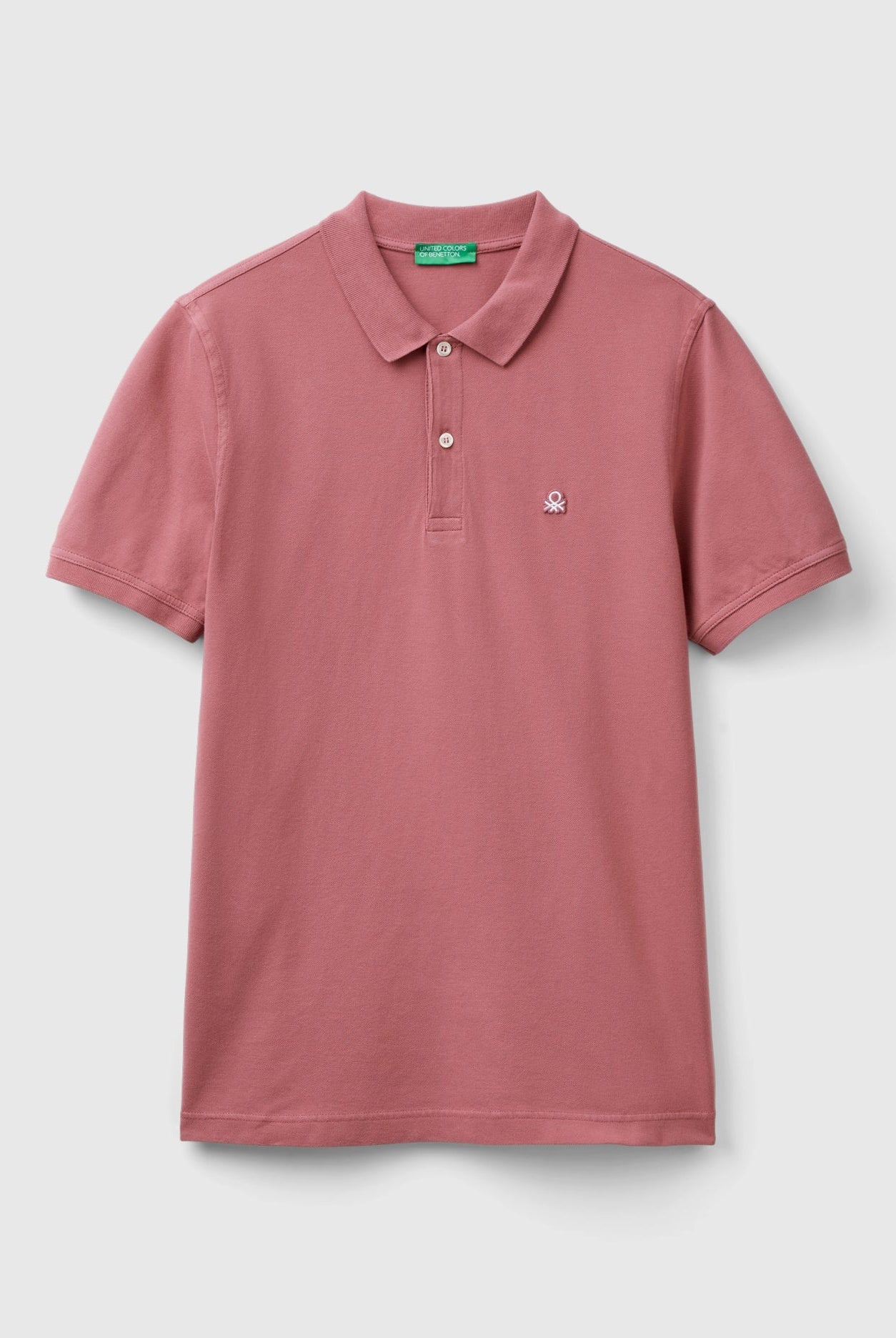 يونايتد كولورز اوف بينيتون تيشرت بولو رجالي سادة كم قصير