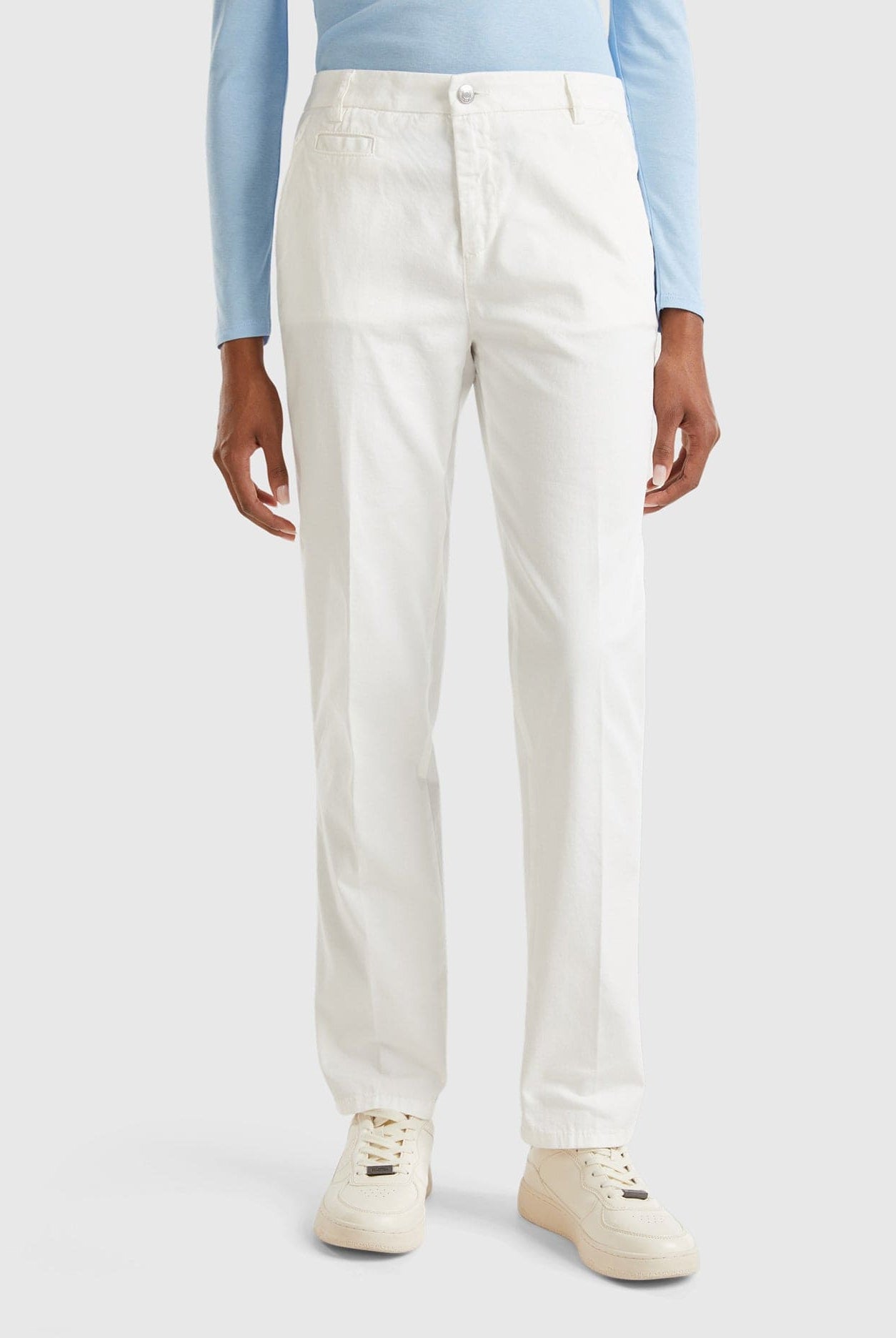 يونايتد كولورز اوف بينيتون بنطلون كلاسيك نسائي بجيوب جانبيه