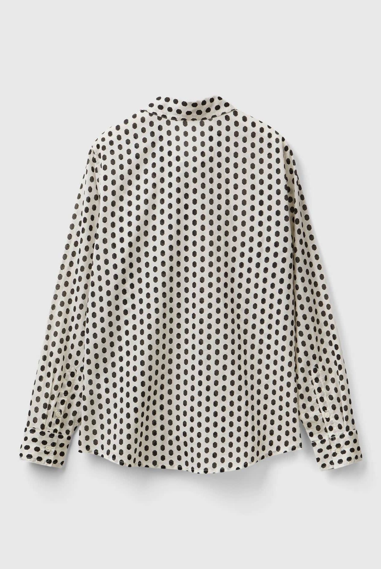 يونايتد كولورز اوف بينيتون قميص نسائي مزخرف كم طويل