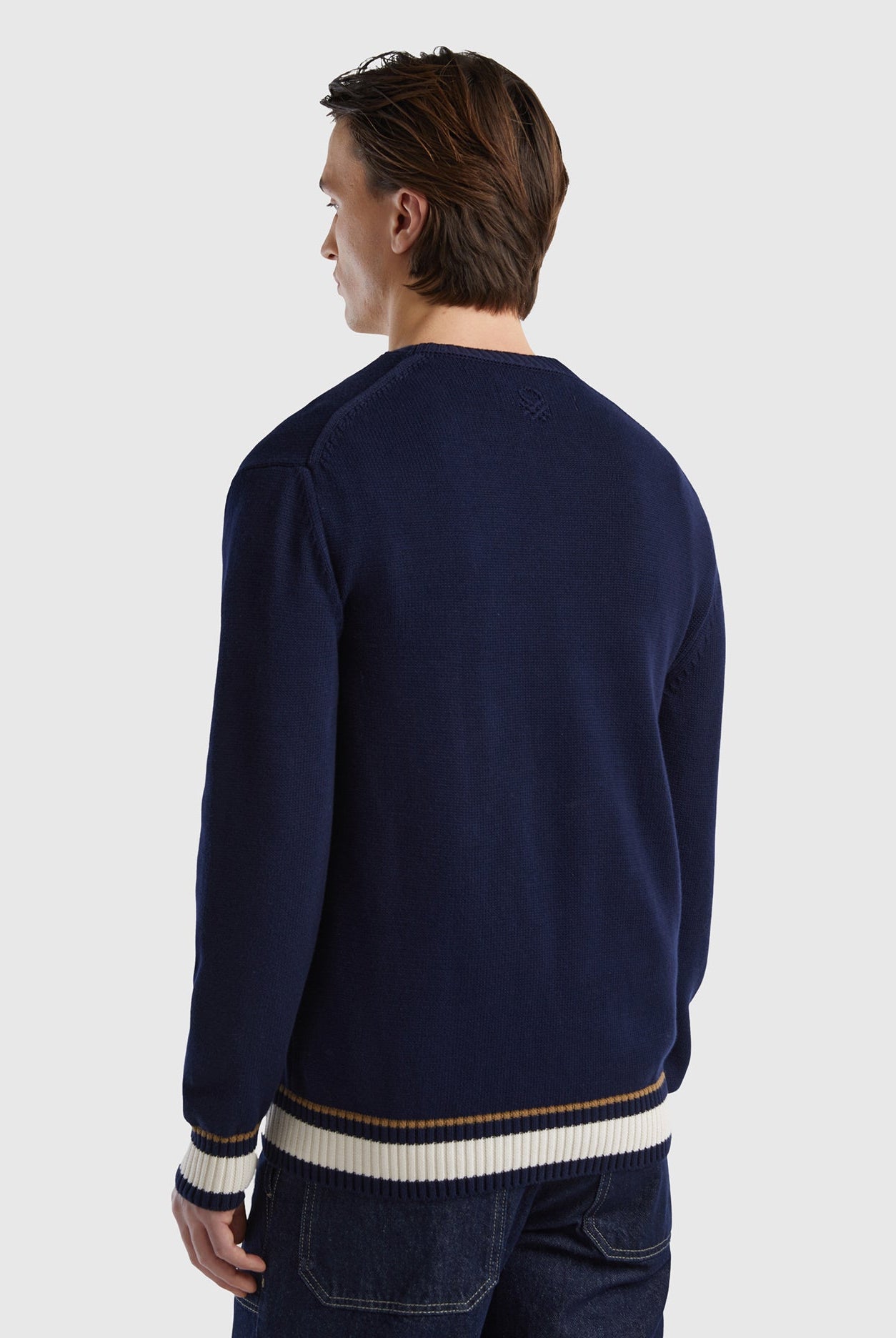 يونايتد كولورز اوف بينيتون بلوفر برسمة حصان كم طويل رجالي