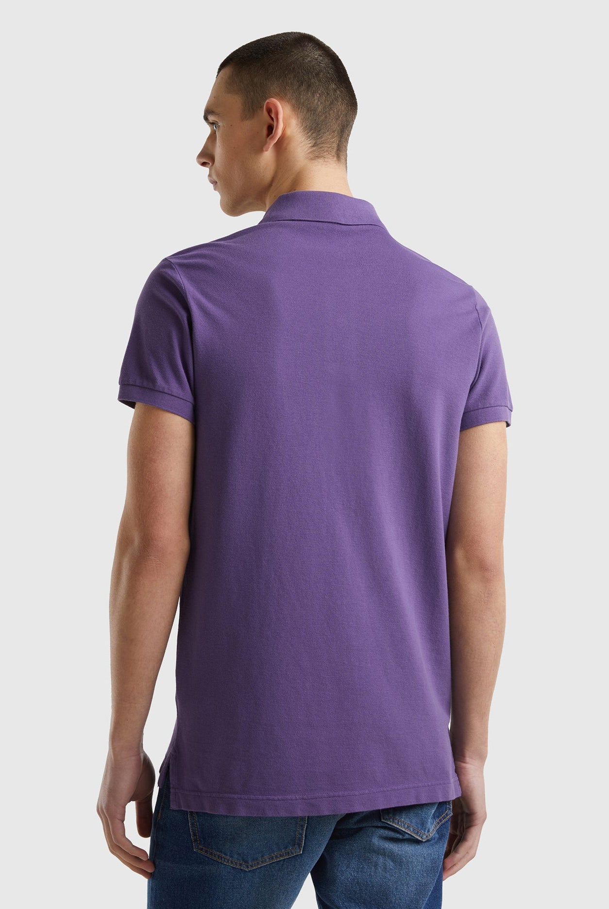 يونايتد كولورز اوف بينيتون تيشيرت بولو سليم فيت