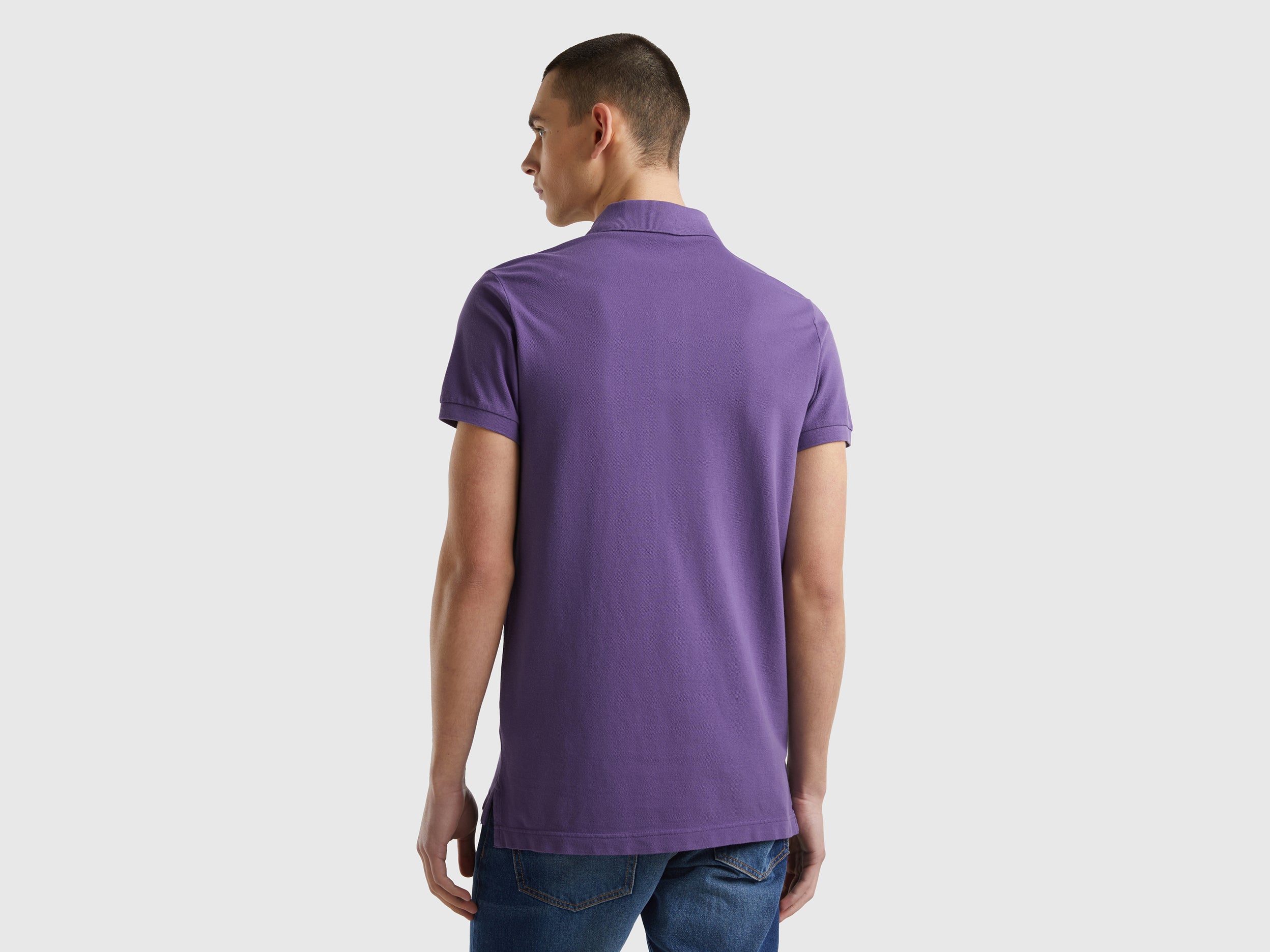 يونايتد كولورز اوف بينيتون تيشيرت بولو سليم فيت